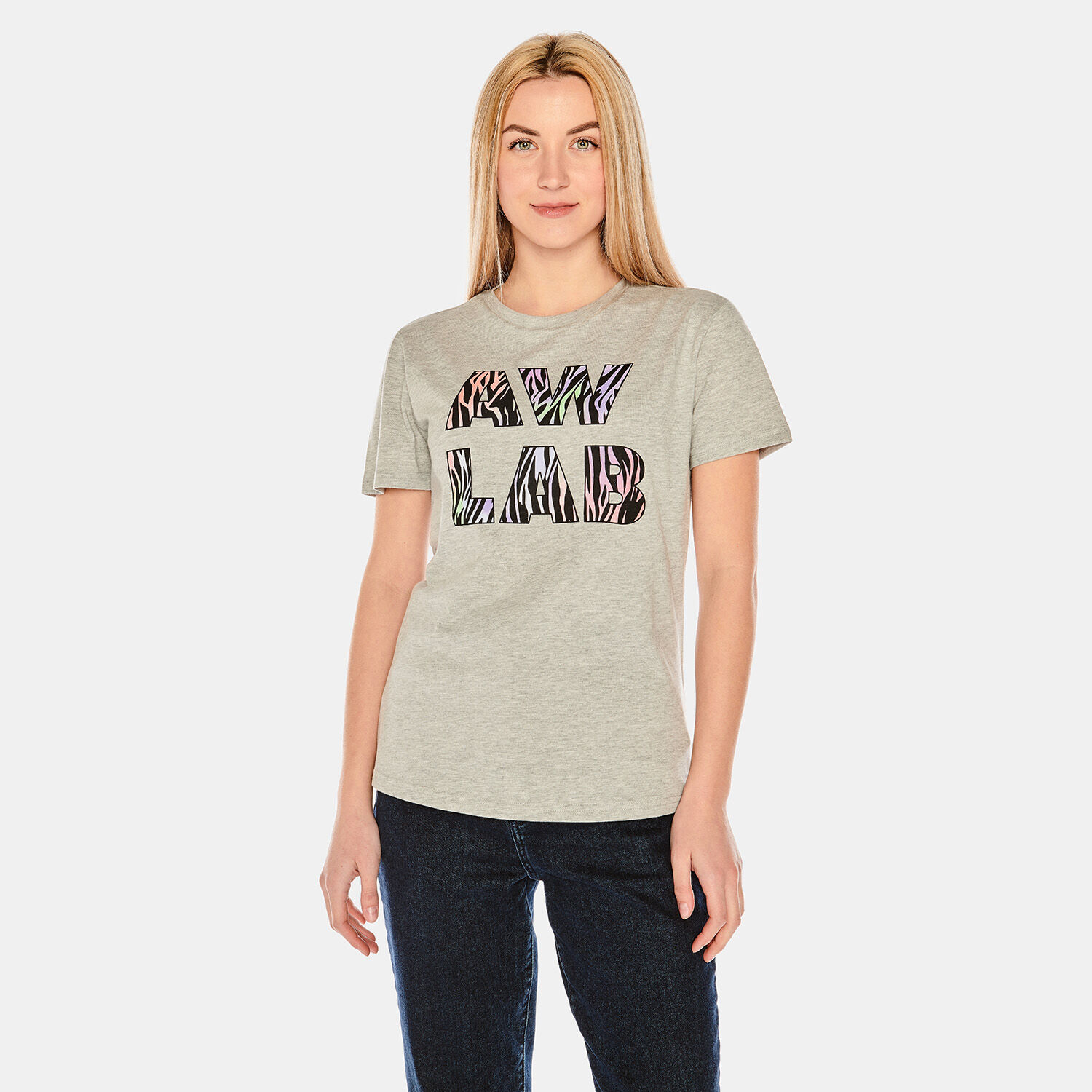 AW LAB T SHIRT GREY AW LAB