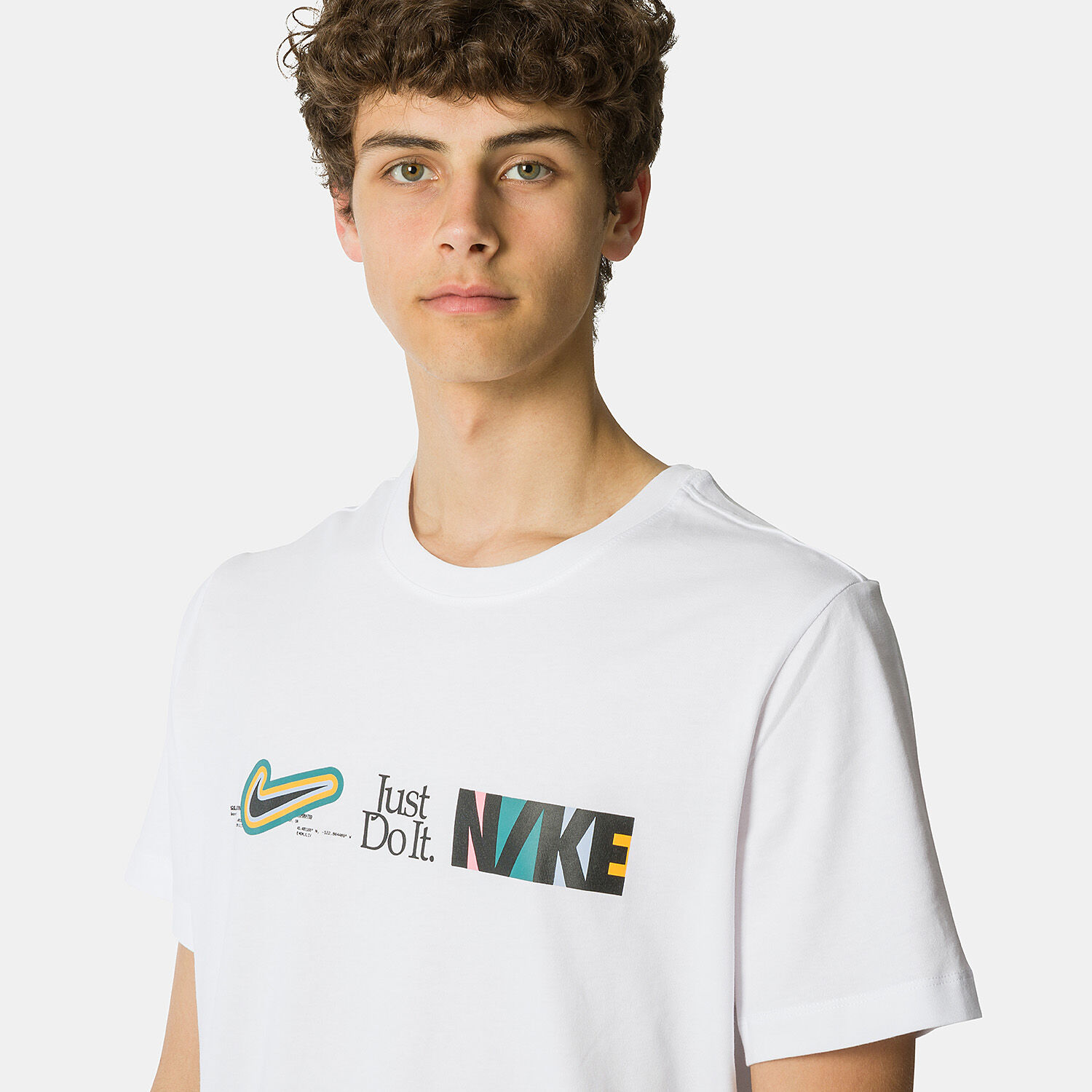 Nike DNA Air T shirt white and multicolor AW LAB