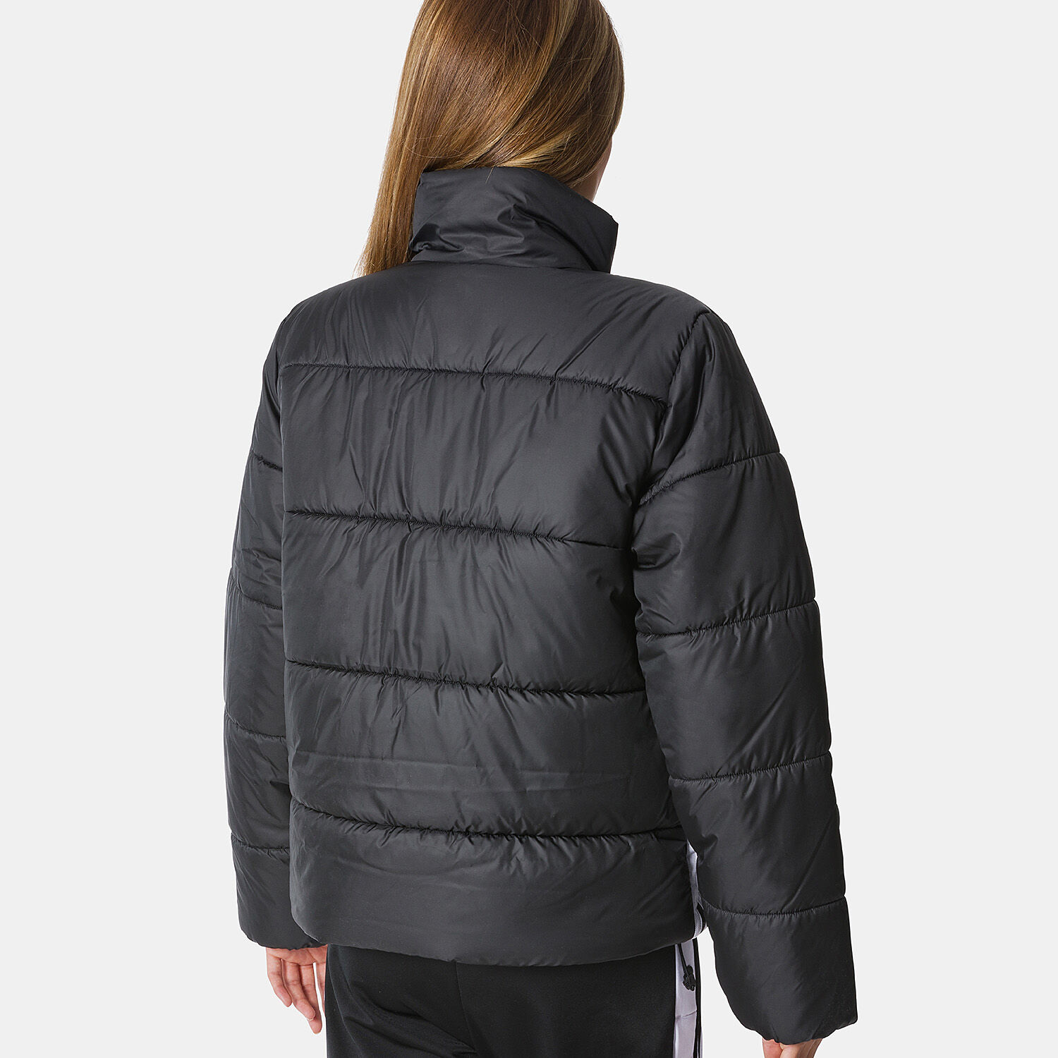 adidas adicolor puffer jacket black and white AW LAB