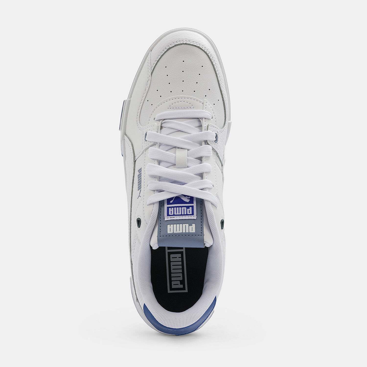 Puma CA Pro Glitch Leather, white, dark blue and grey | AW LAB