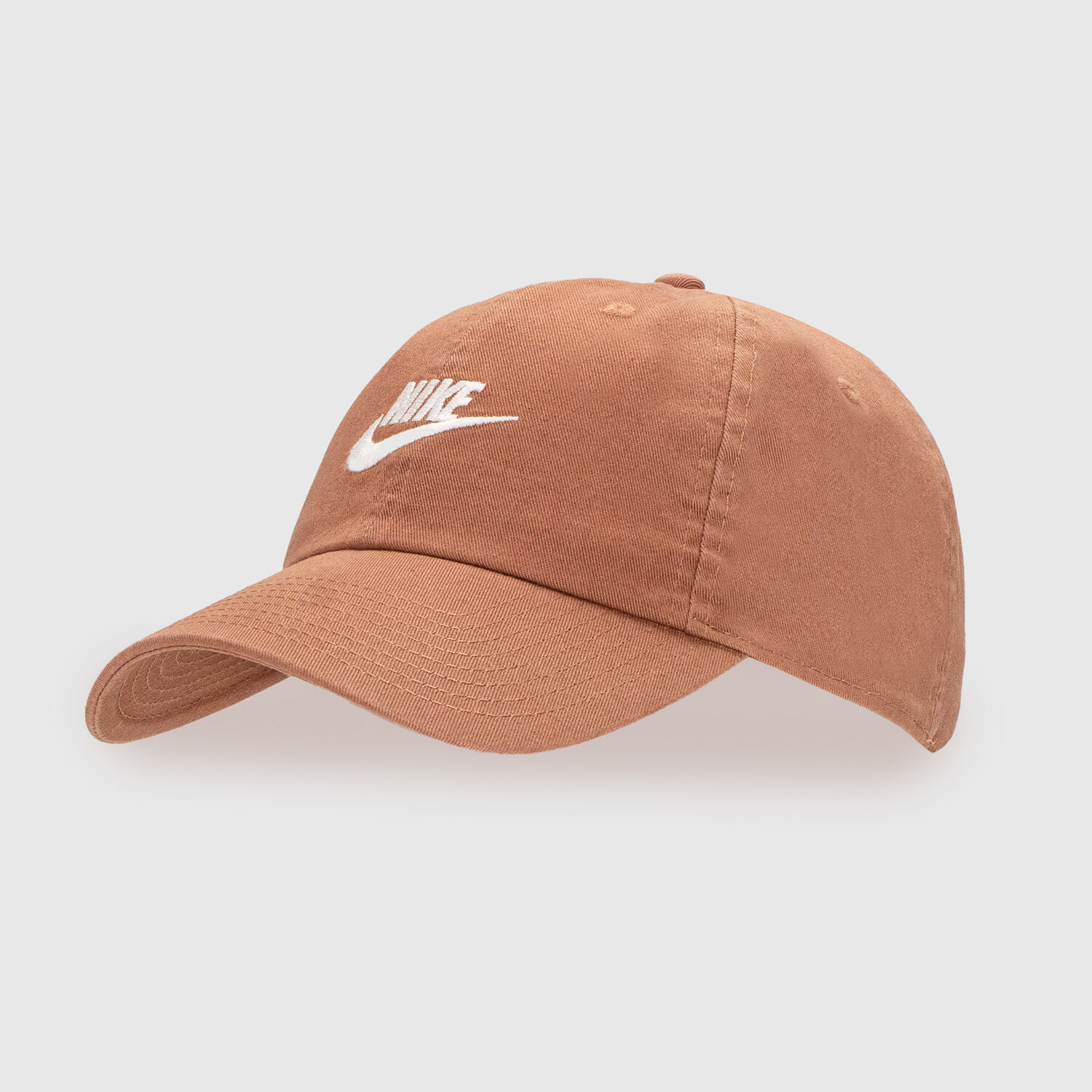 Nike Sportswear Heritage 86 Futura Washed Cap brown and white