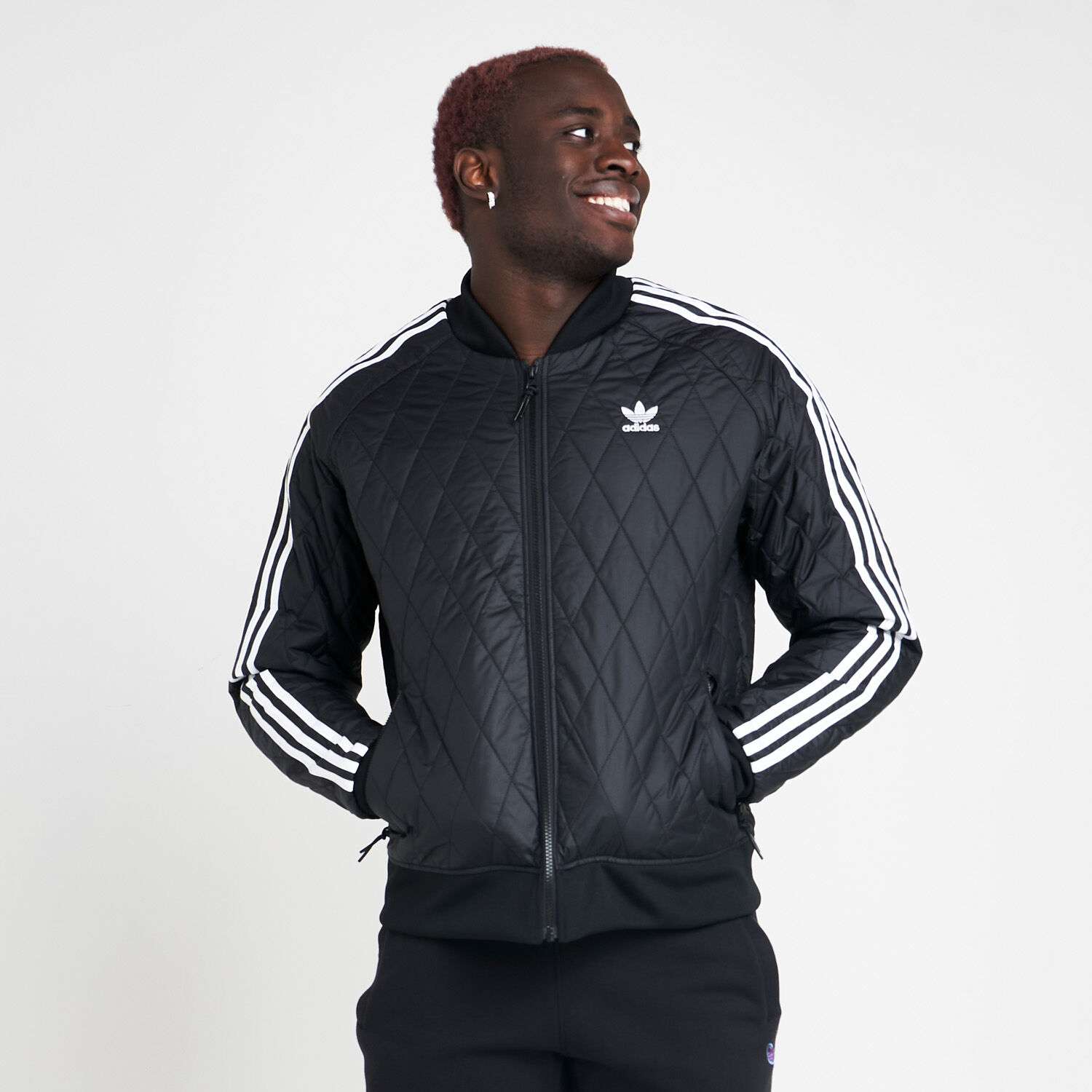 Adidas quilted sale sst jacket
