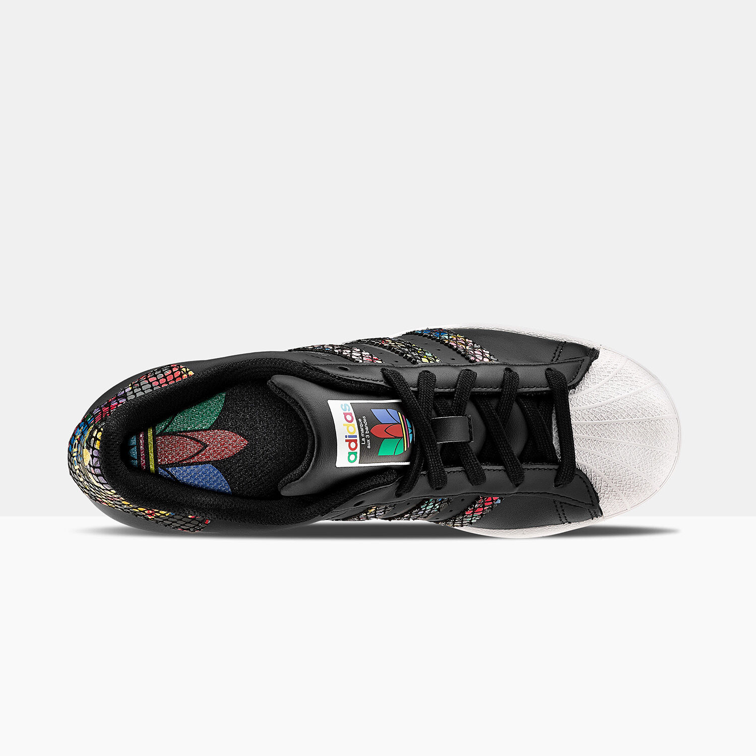 Adidas superstar tongue label clearance