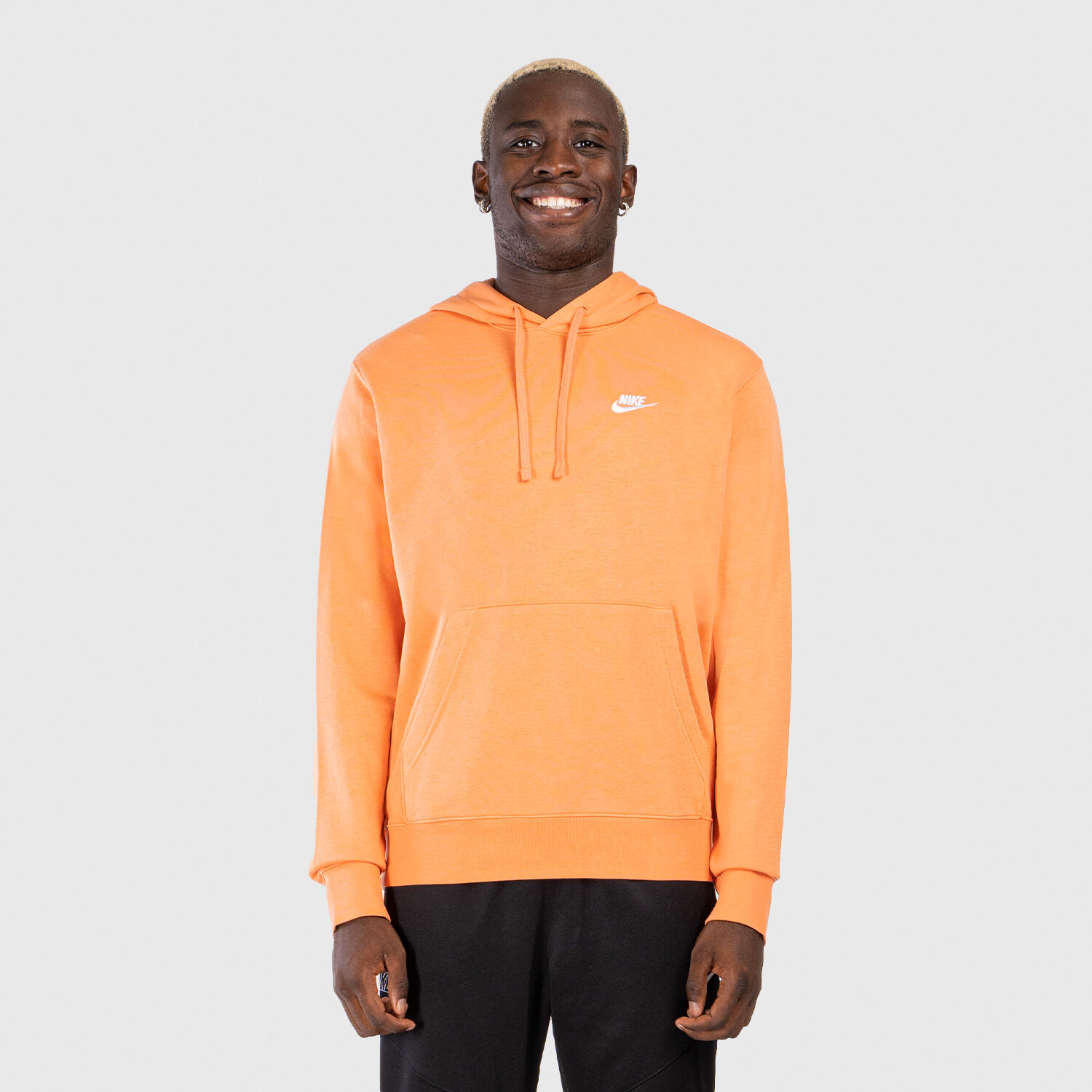 Nike felpa arancione sale