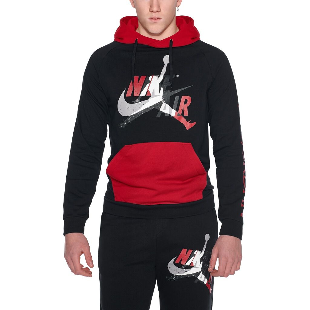 Felpa jordan nera shop rossa