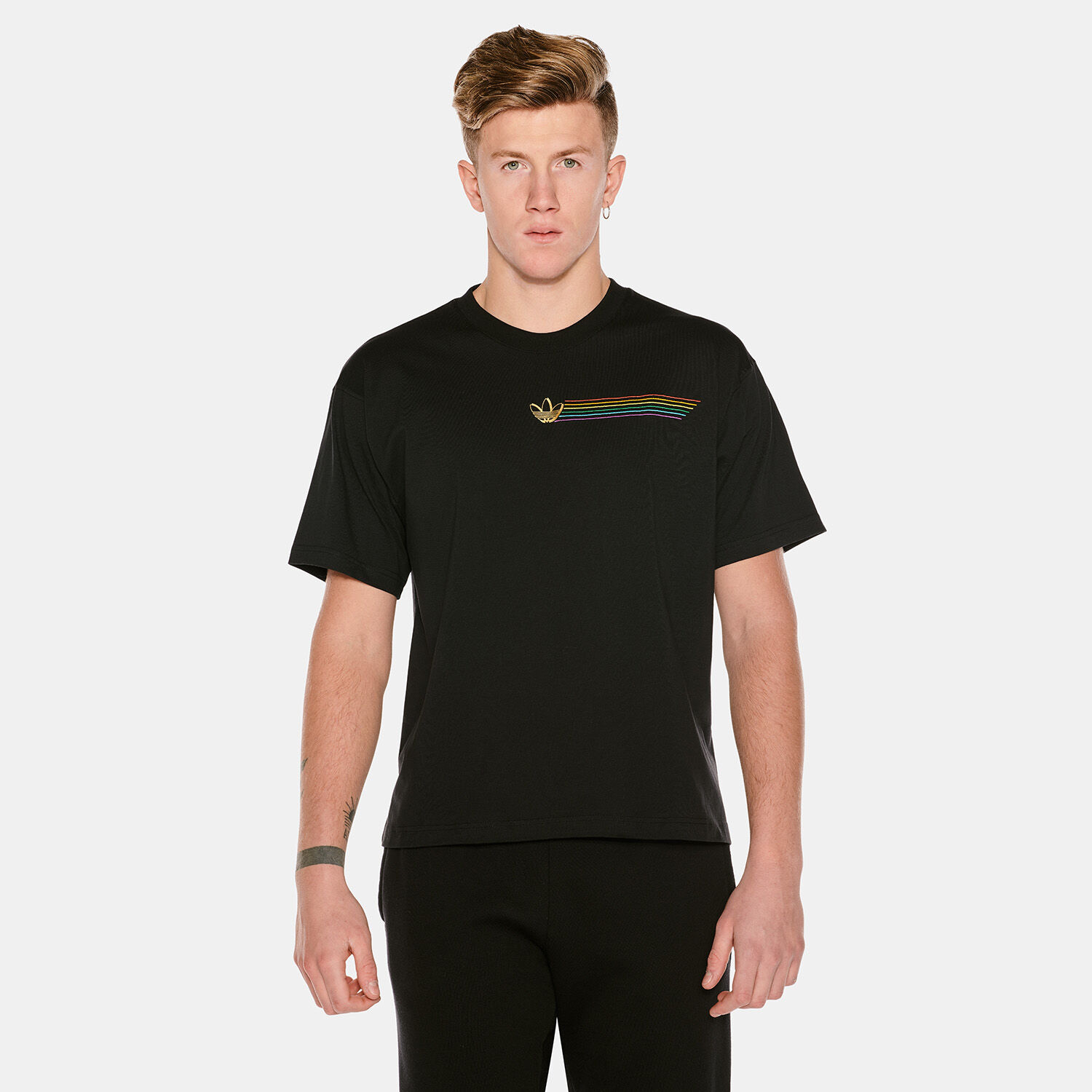 Adidas pride sales linear tee