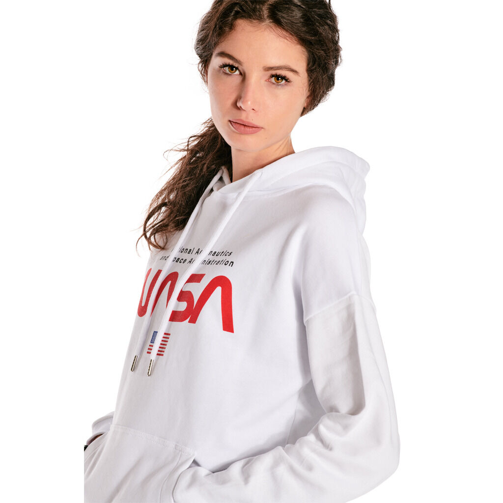 Felpa della nasa bianca online