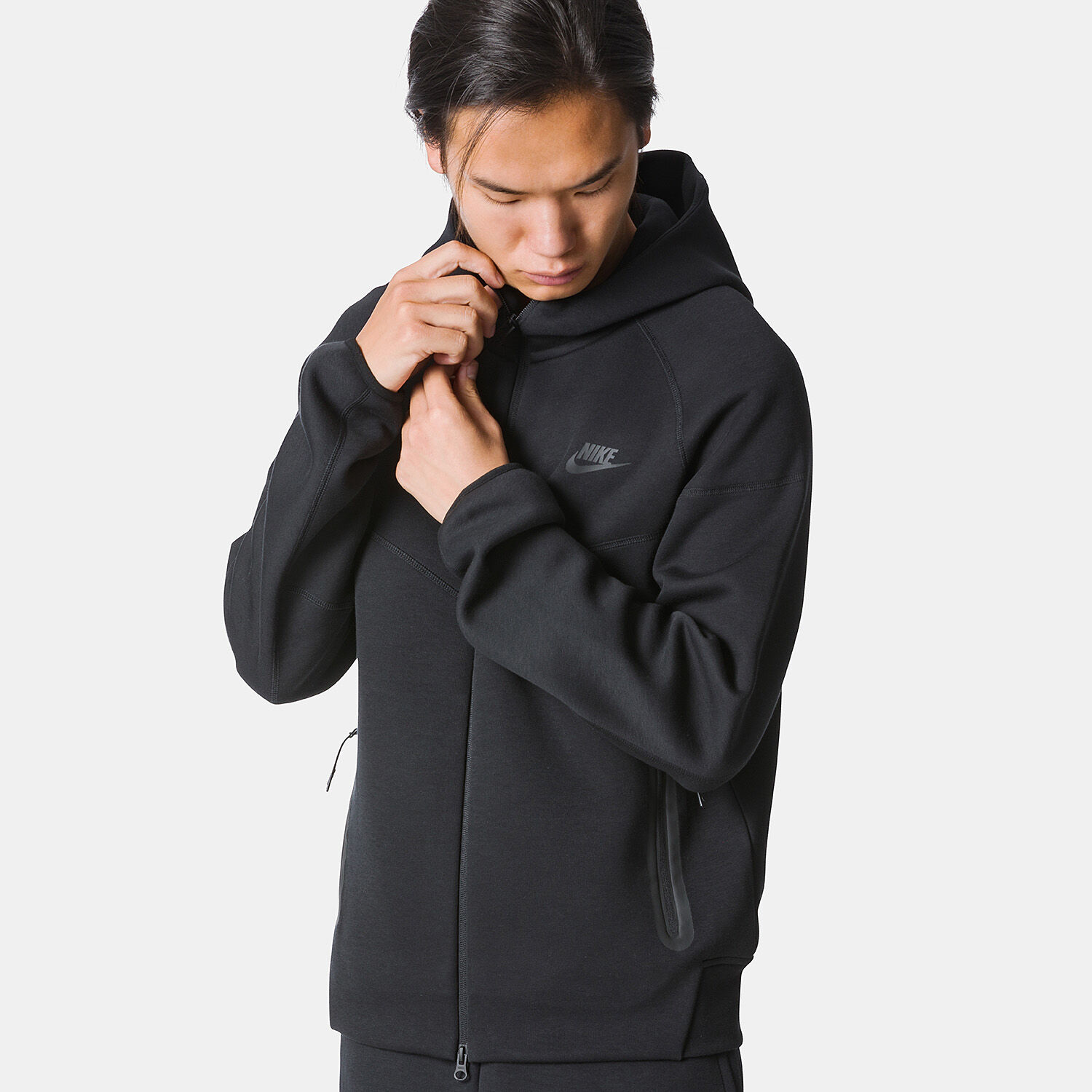 Nike tech fleece windrunner black on sale