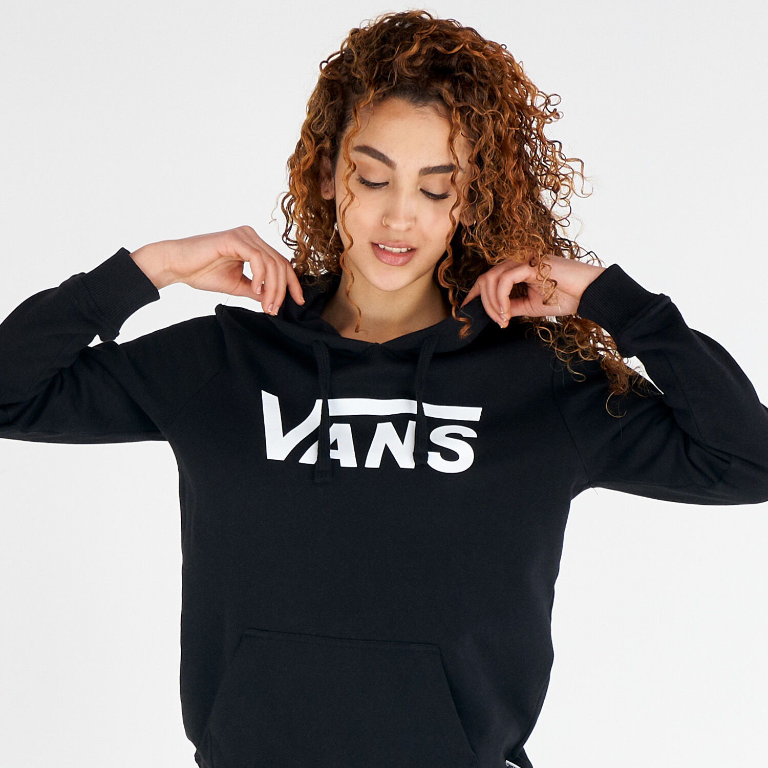 Black vans shop hoodie womens