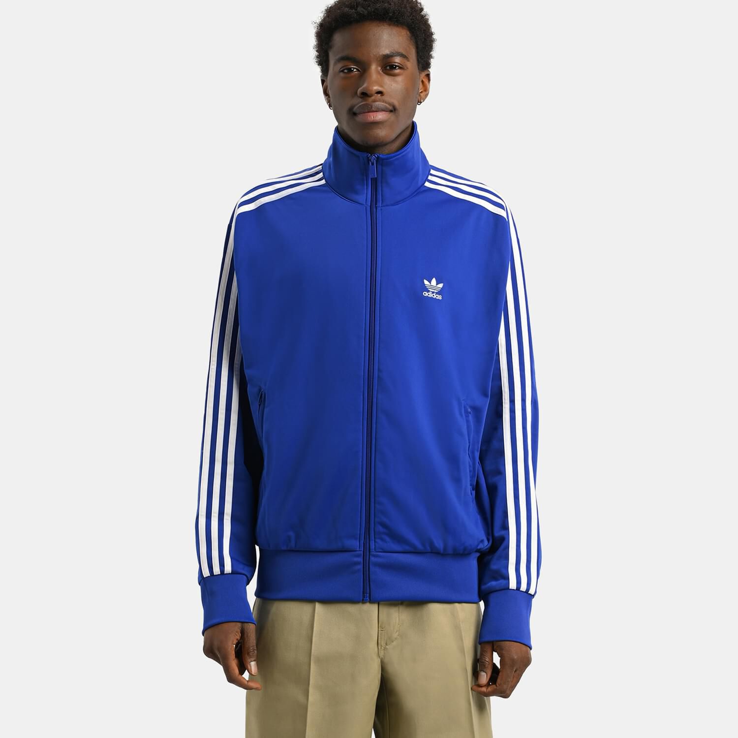 Adidas zip tracksuit top discount