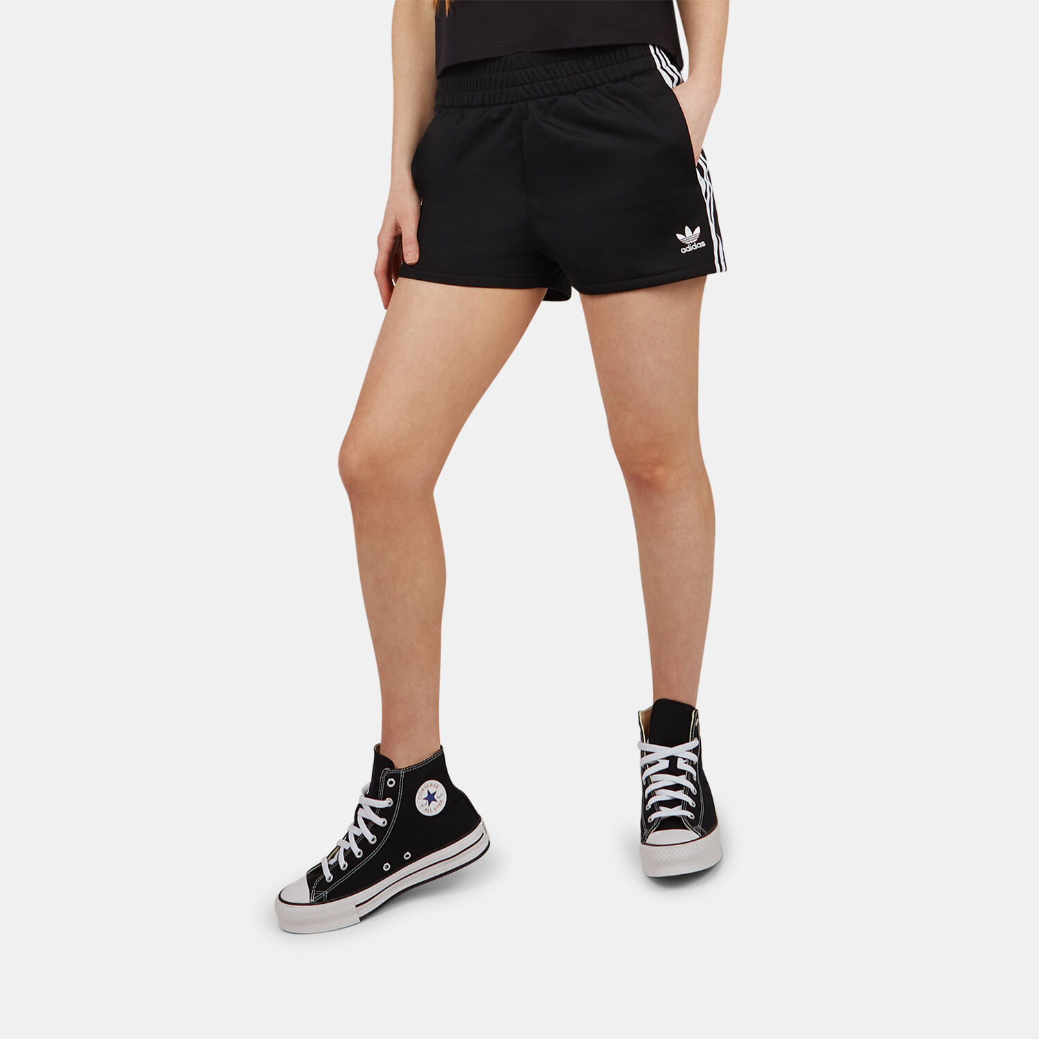 Short adidas 3 Stripes black and white AW LAB