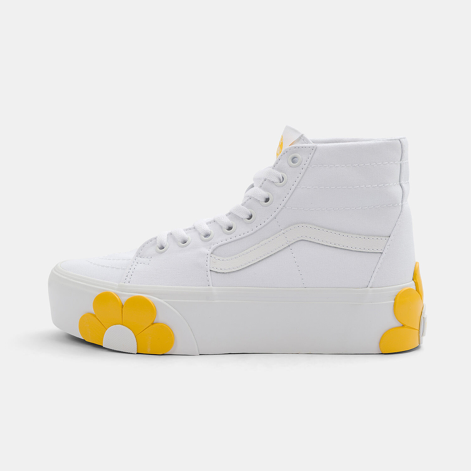 Vans Sk8 Hi Tapered Stackform yellow and white HERE