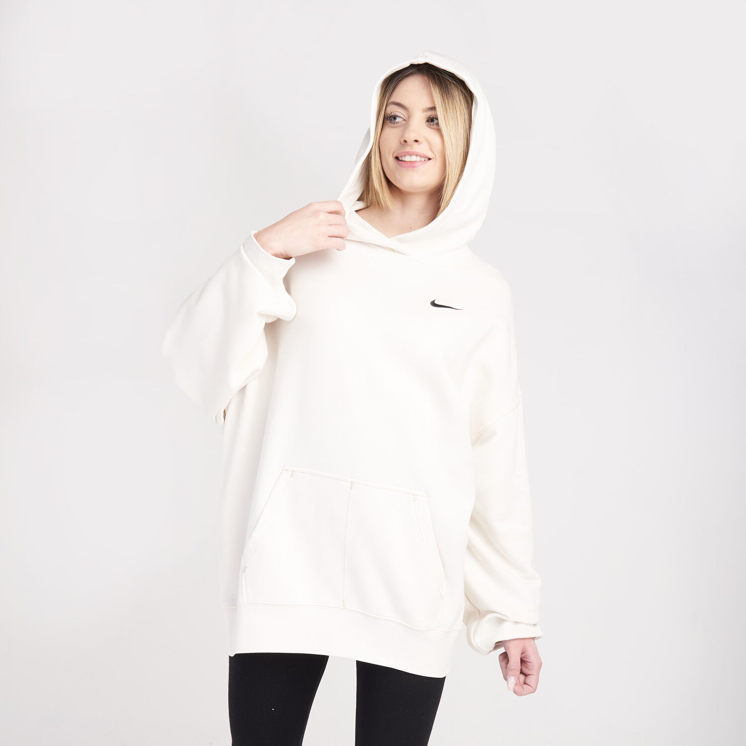 White nike swoosh hoodie outlet