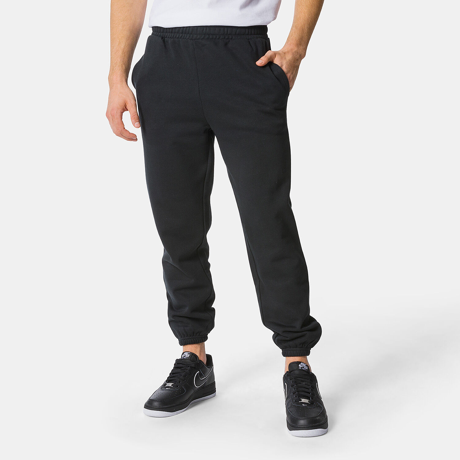 AW LAB Small Logo pants black and white AW LAB