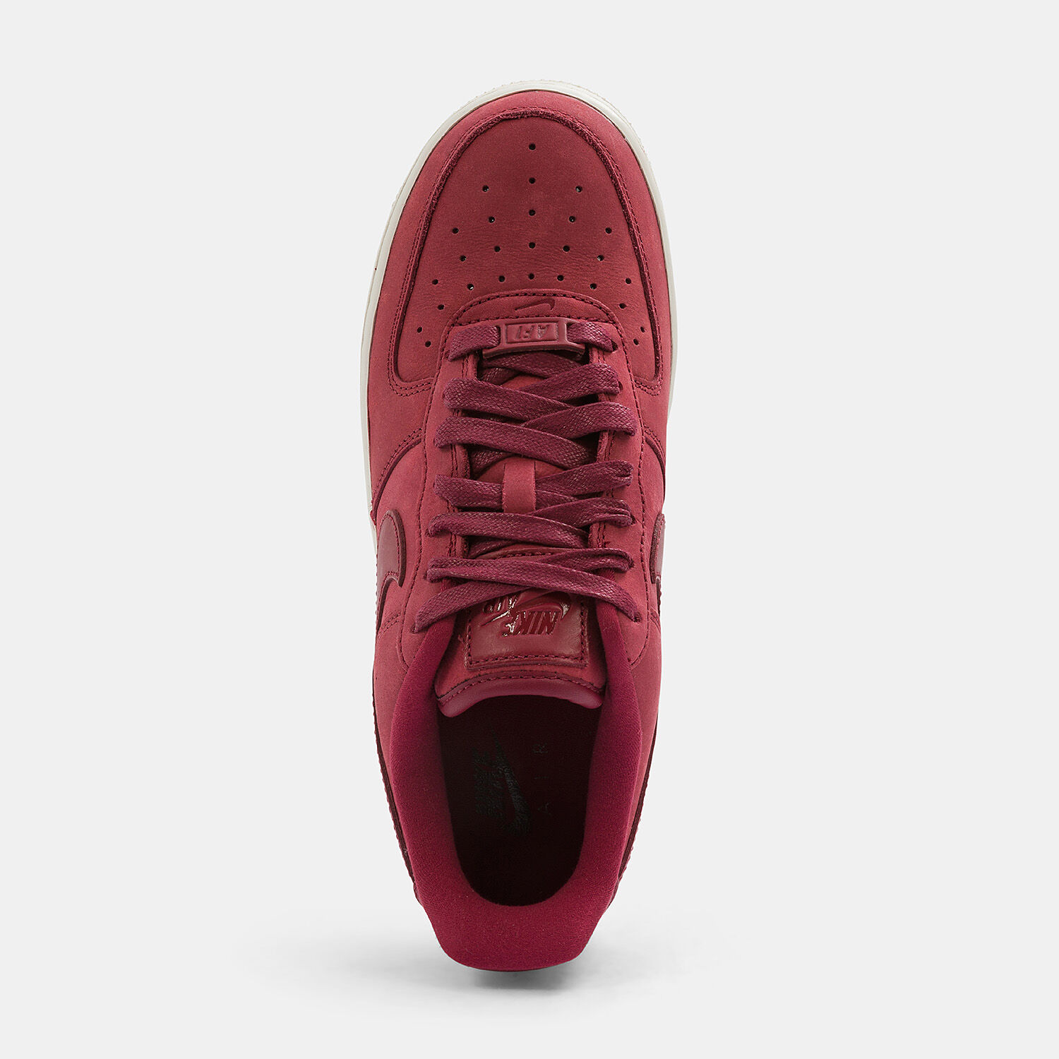 Nike Air Force 1 Premium burgundy and white AW LAB