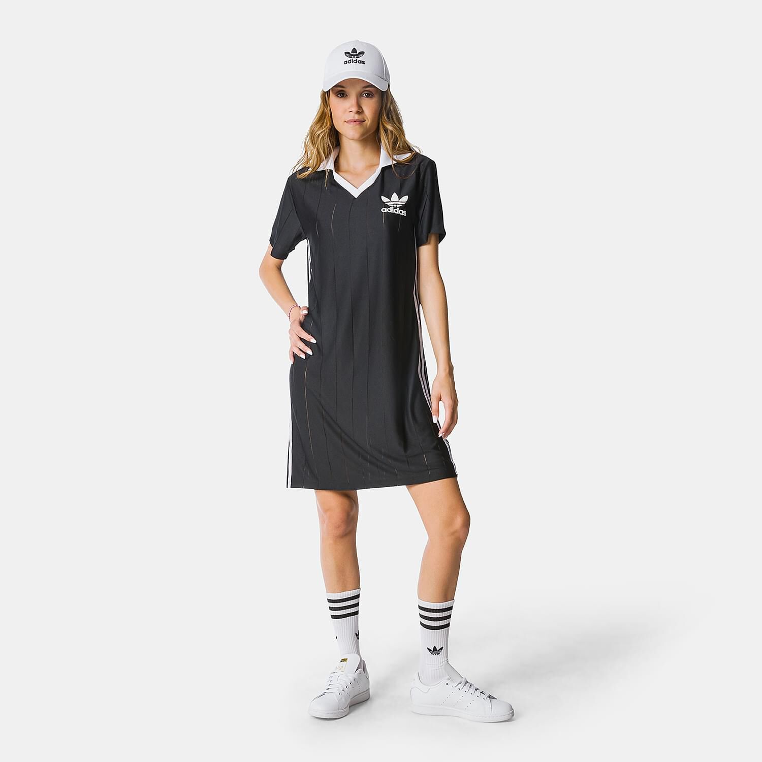 Adidas trefoil dress black top