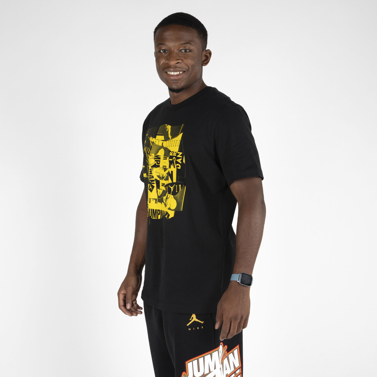 Black and yellow jordan shirt 2025