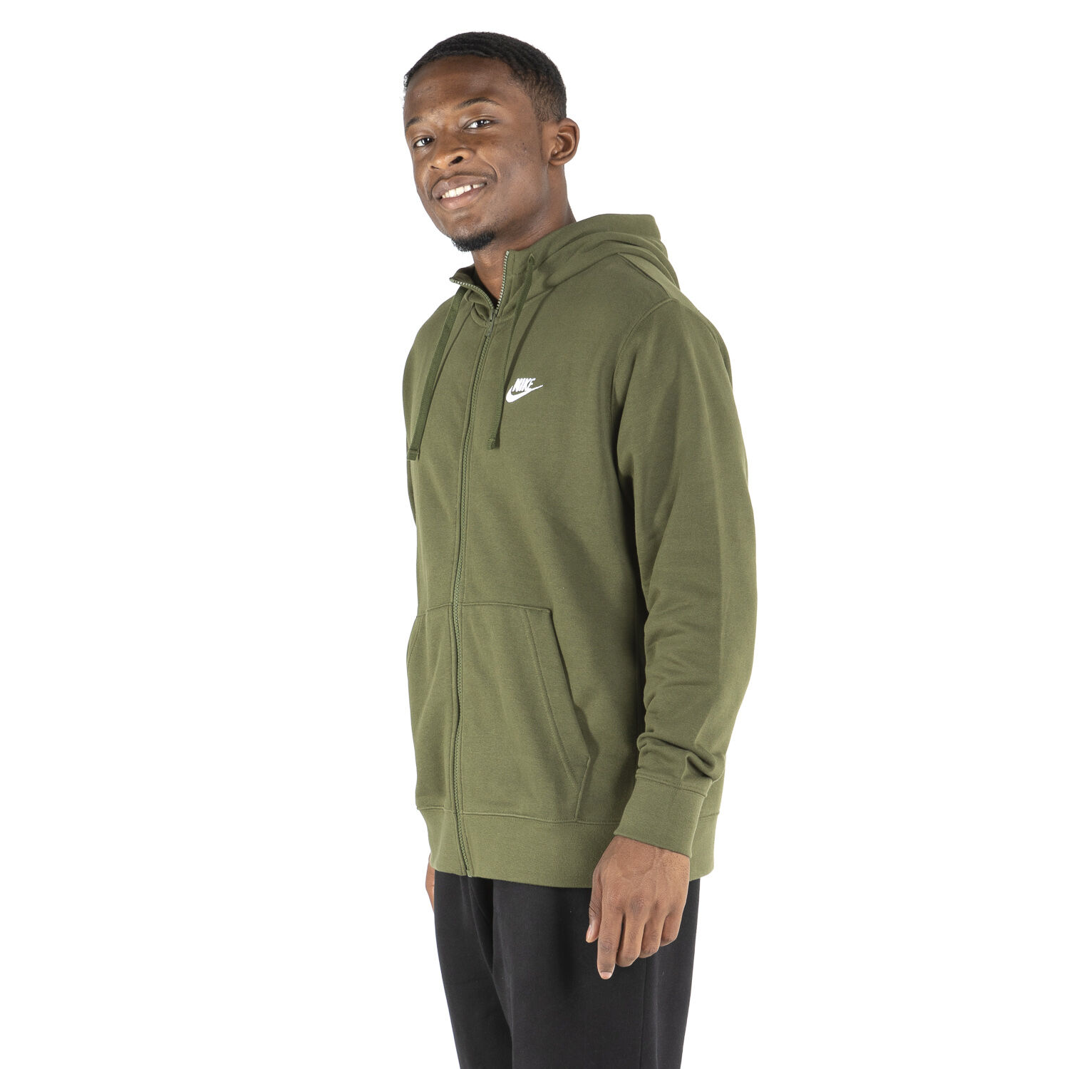 Nike club new arrivals hoodie olive