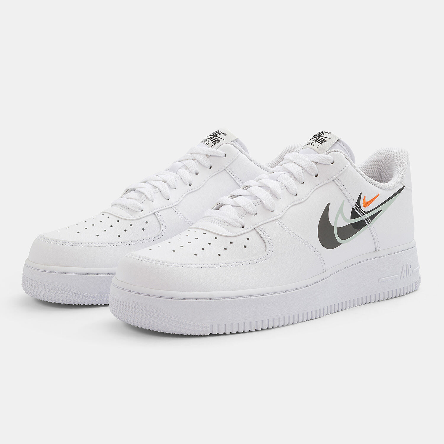 Air force 1 clearance low orange swoosh