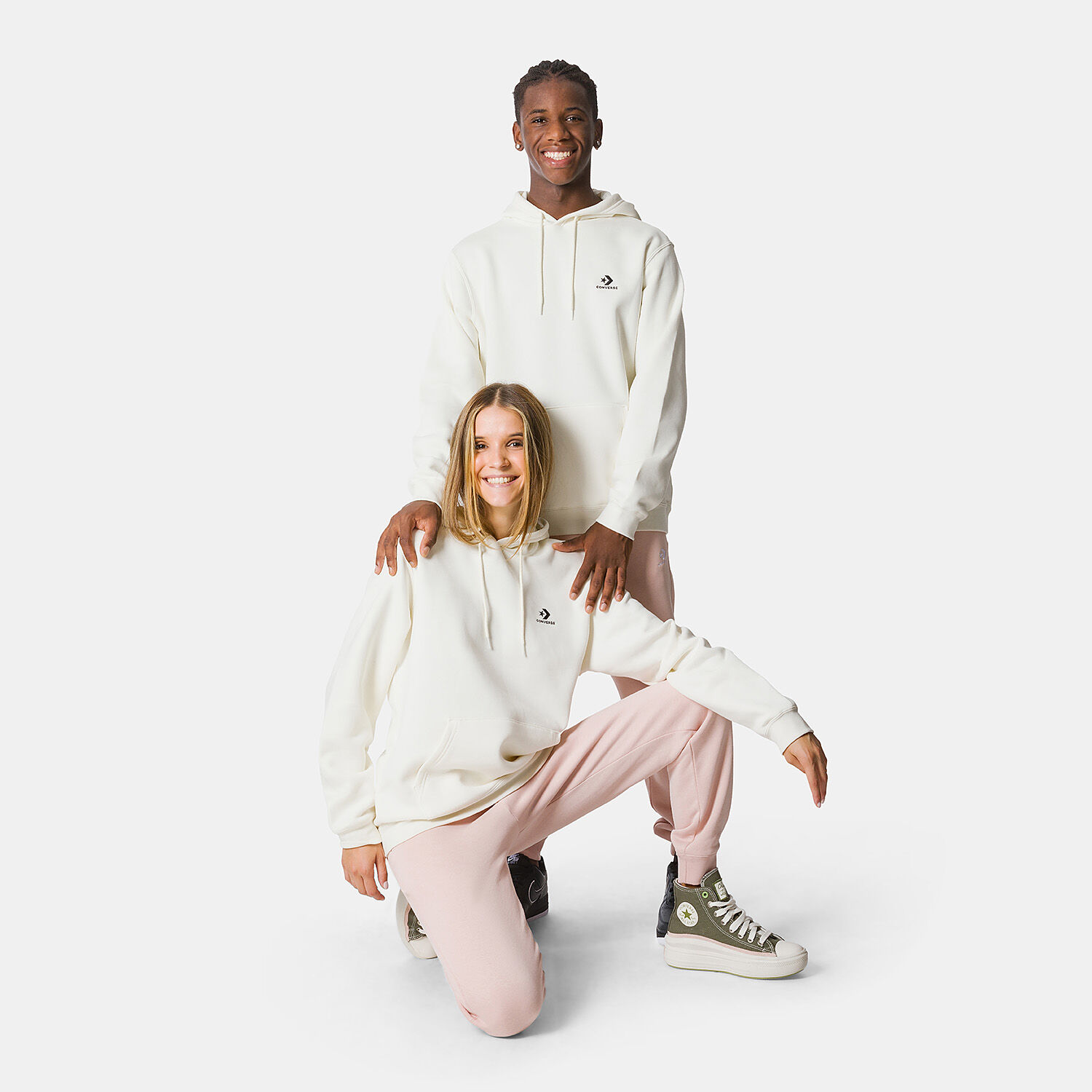 Converse white sweatshirt hotsell