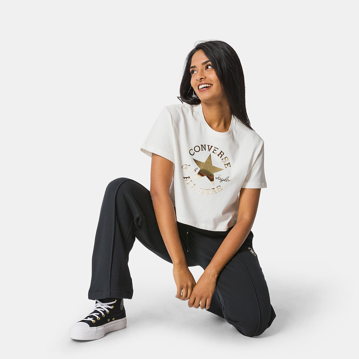 Chuck taylor shop t shirt gold