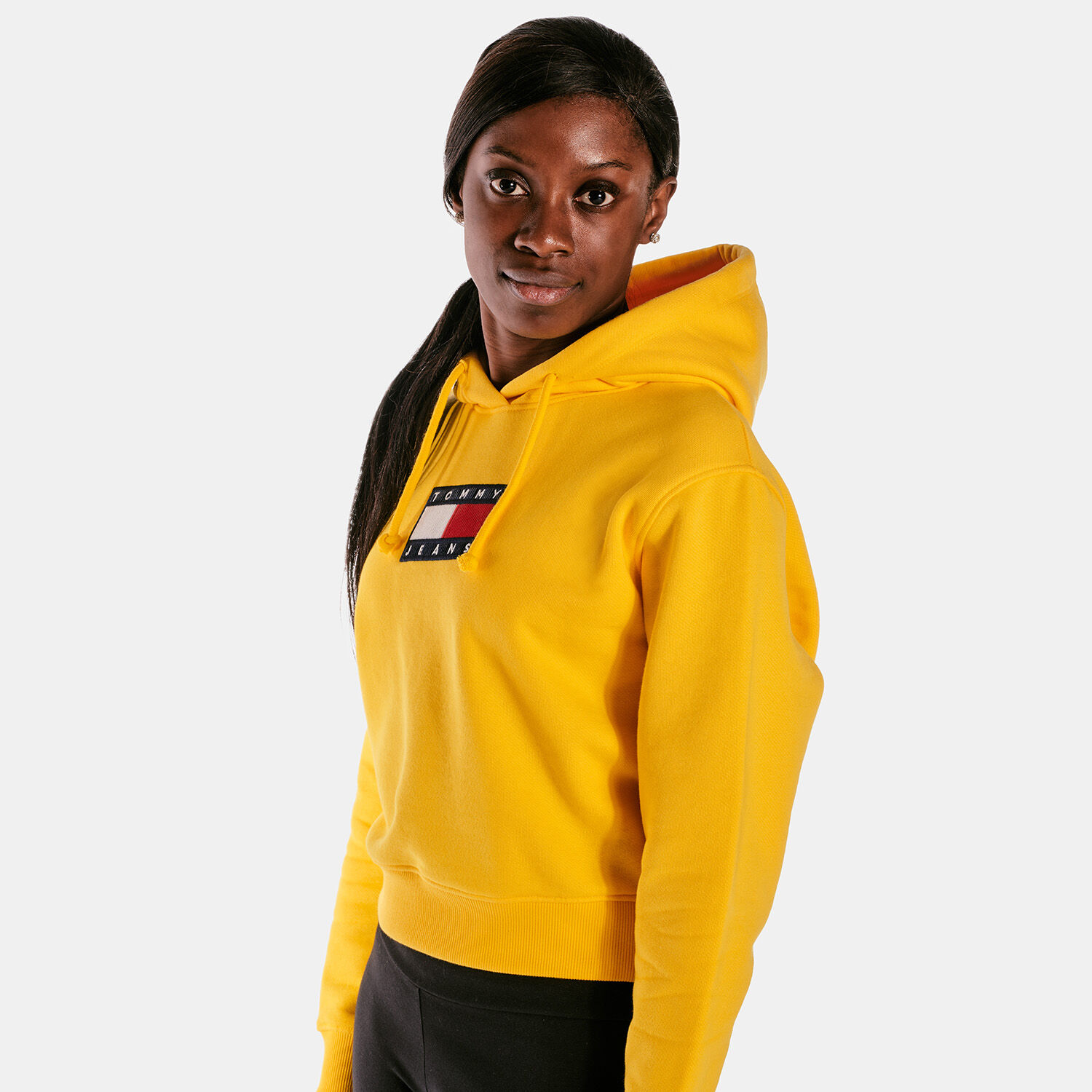 Tommy hilfiger clearance yellow sweatshirt women's