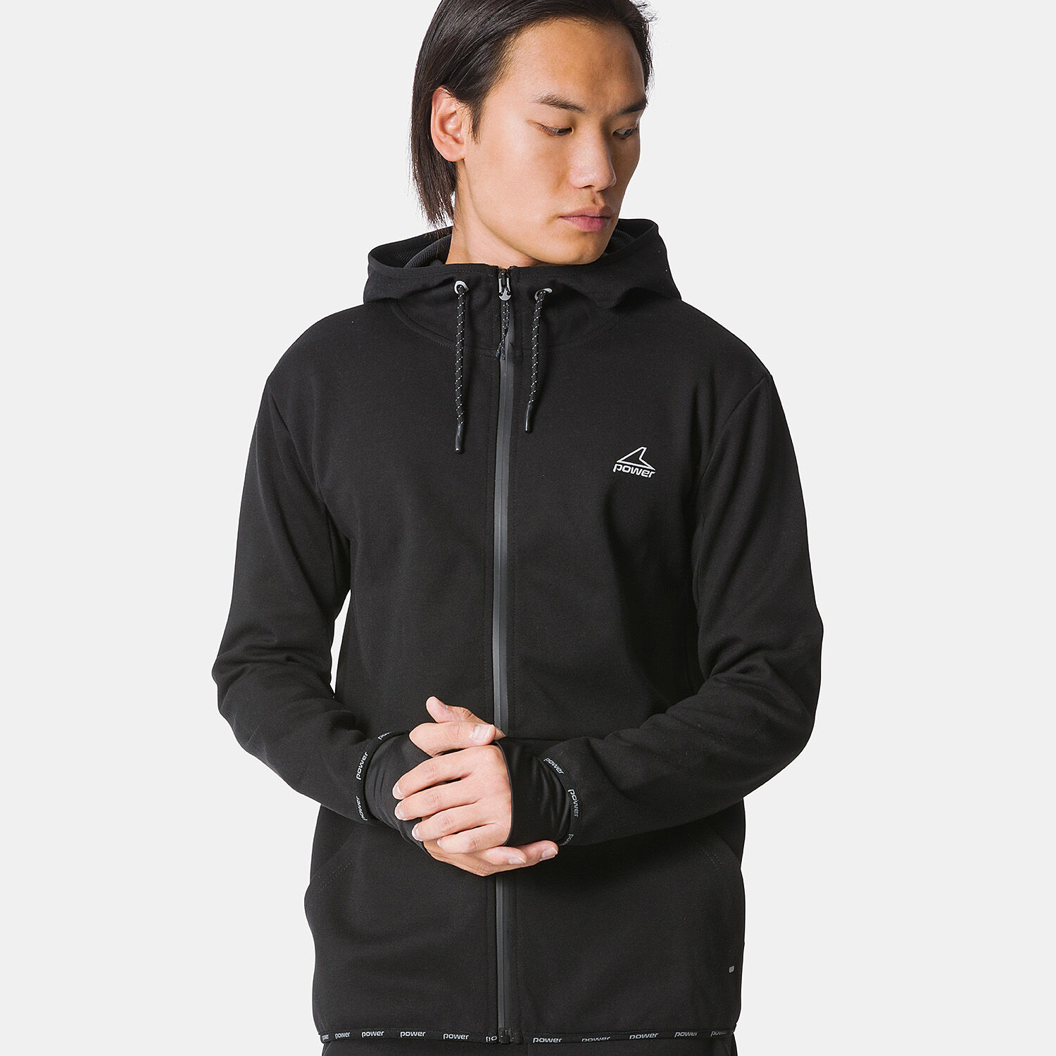 Power Full zip Tech Hoodie black AW LAB