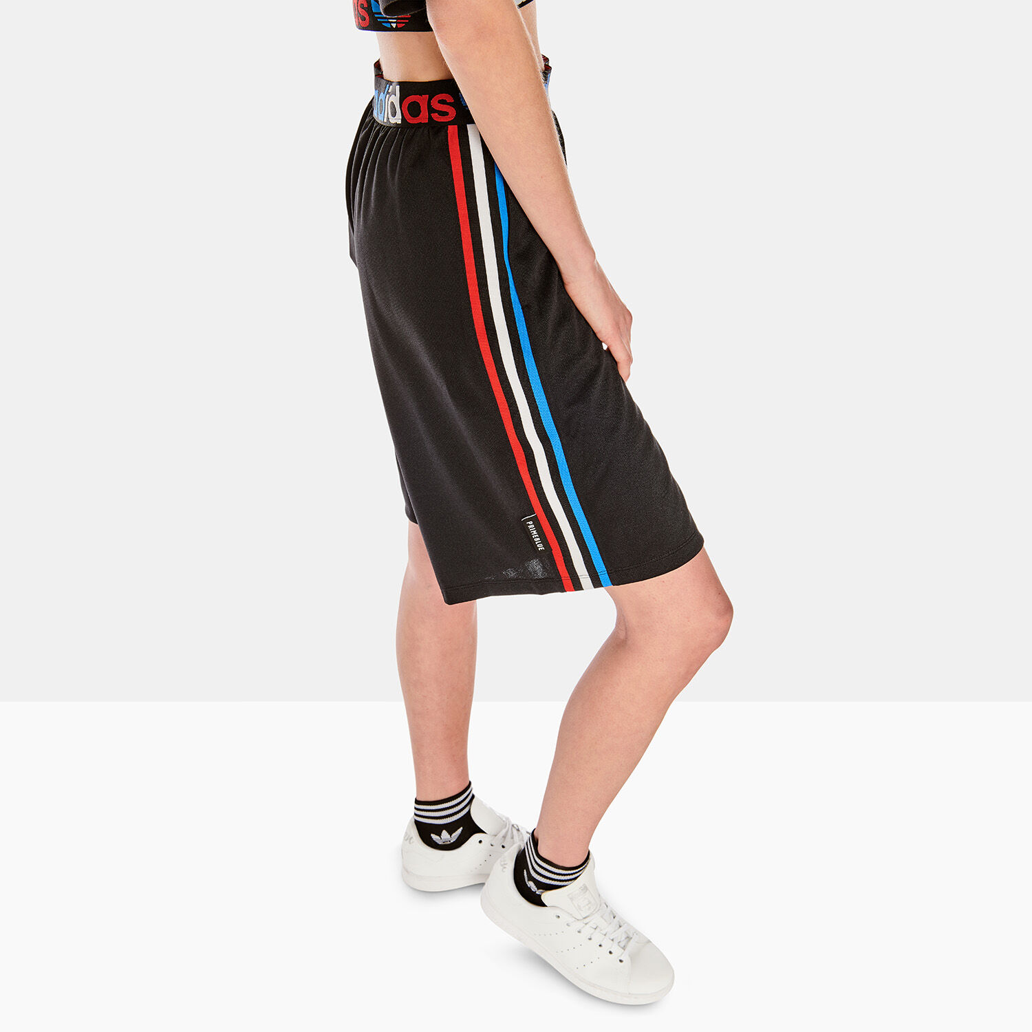 adidas tricolor black shorts aw lab