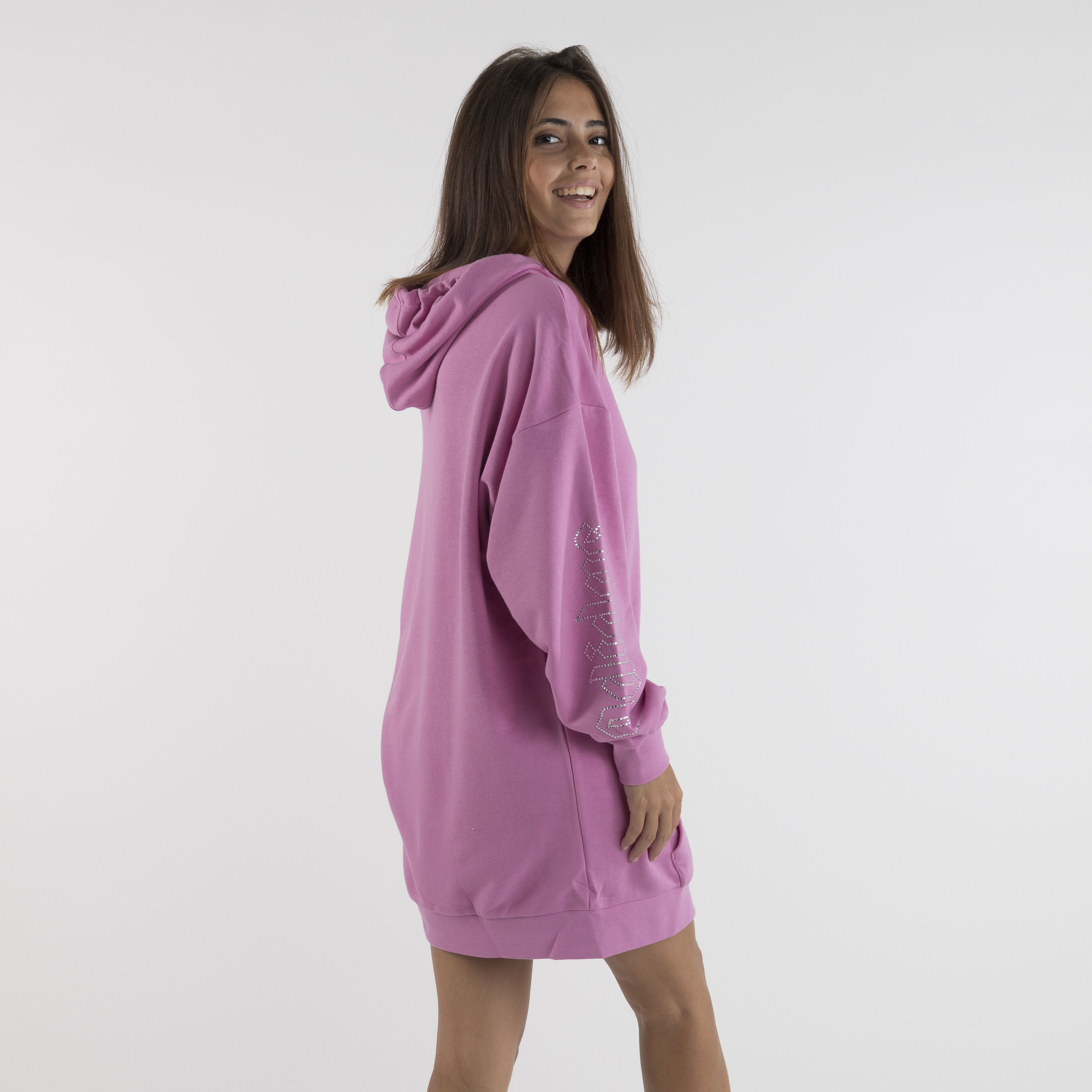 SWEATSHIRT ADIDAS HOODIE DRESS PINK AW LAB