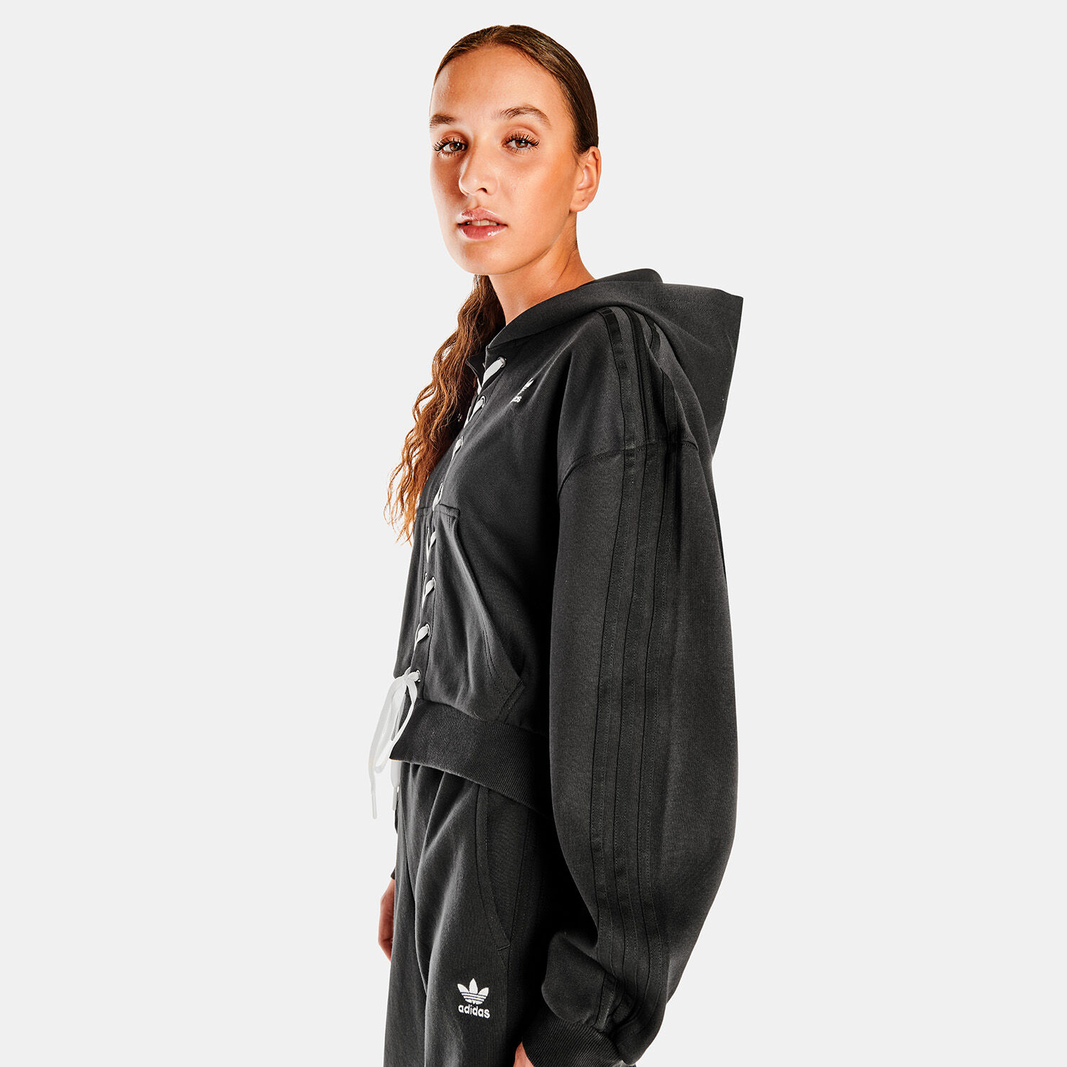 Felpa adidas hotsell zip nera