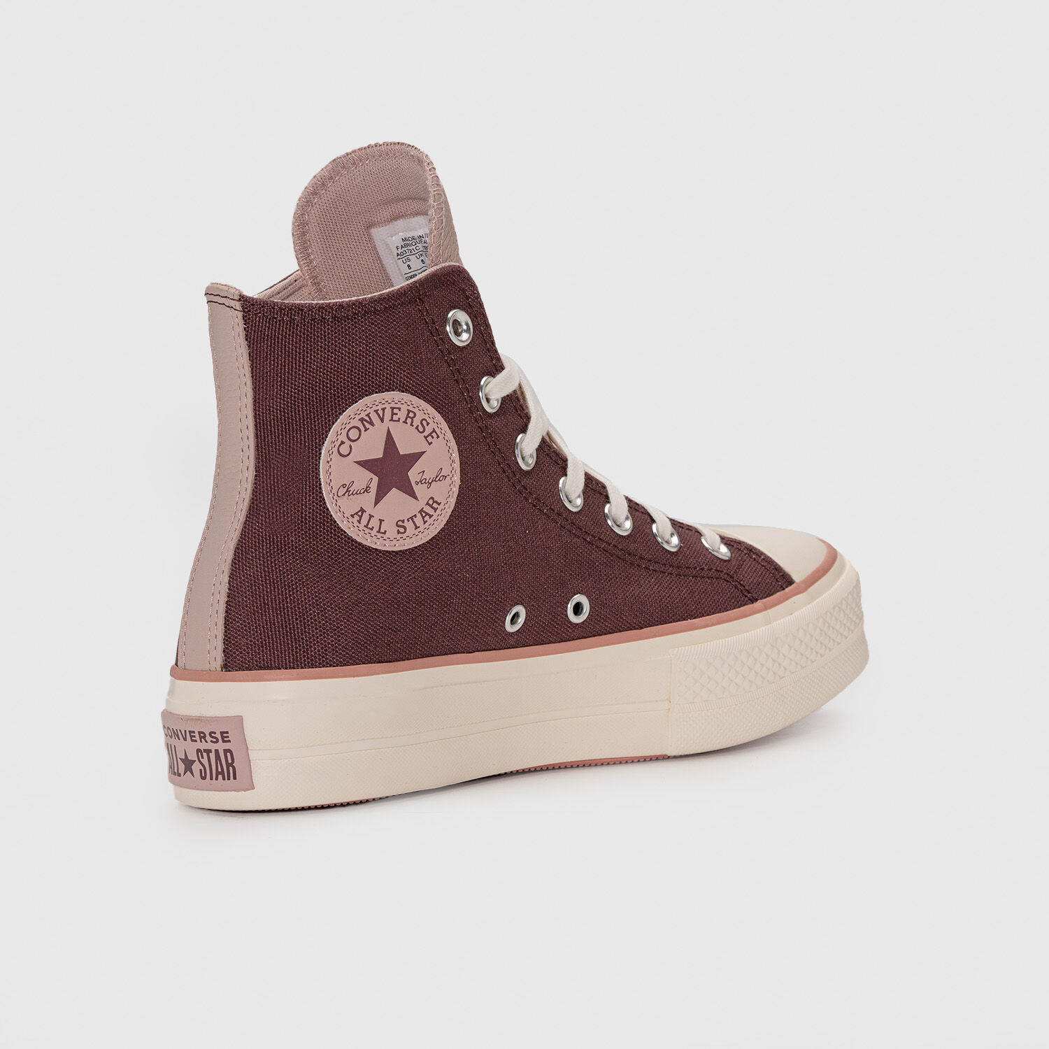 Converse platform bianche aw lab top
