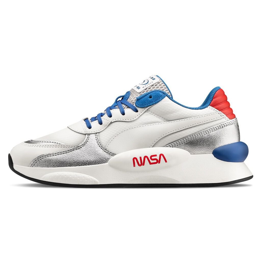 PUMA RS 9.8 SPACE SHOES white silver blue and red AW LAB