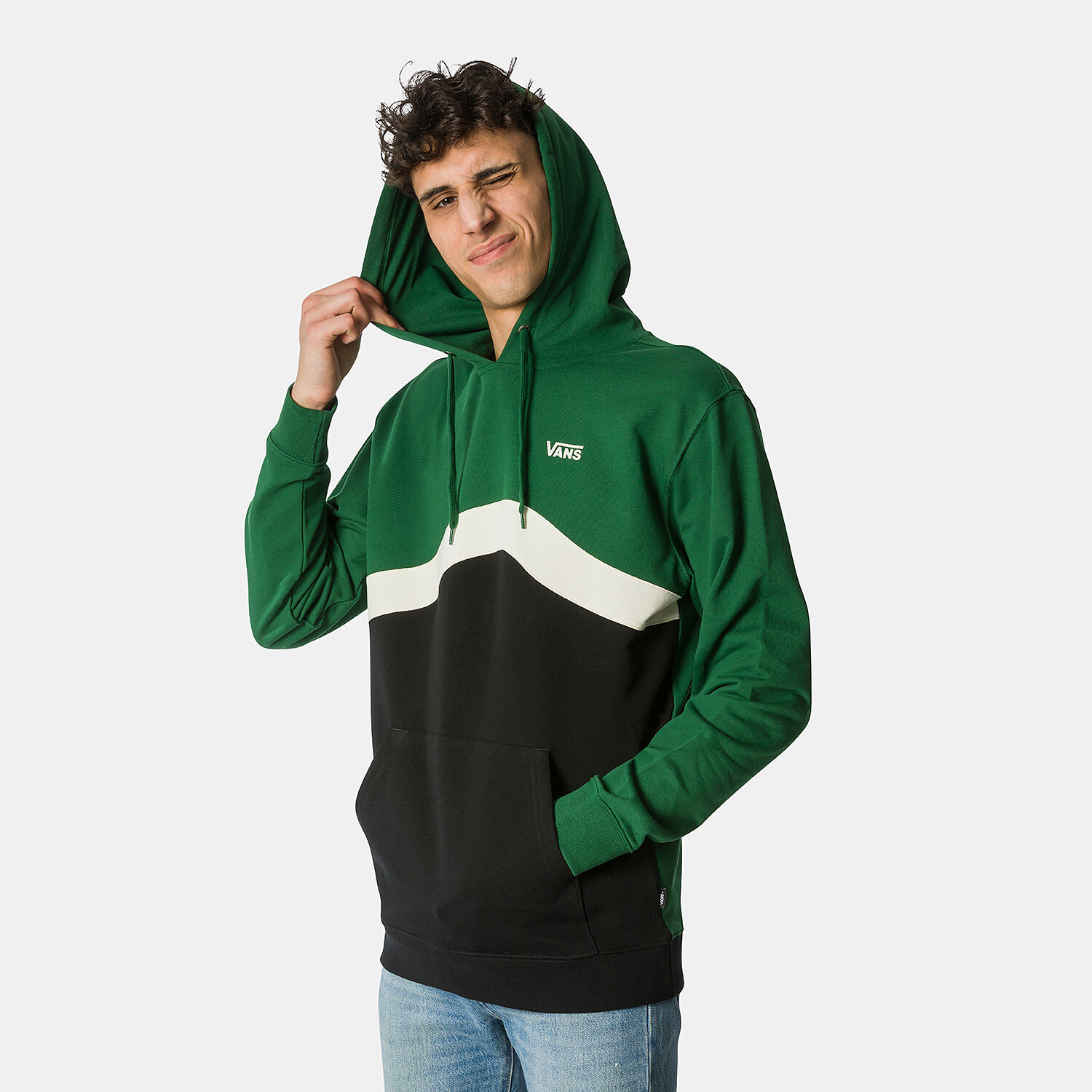 Vans color sale block hoodie