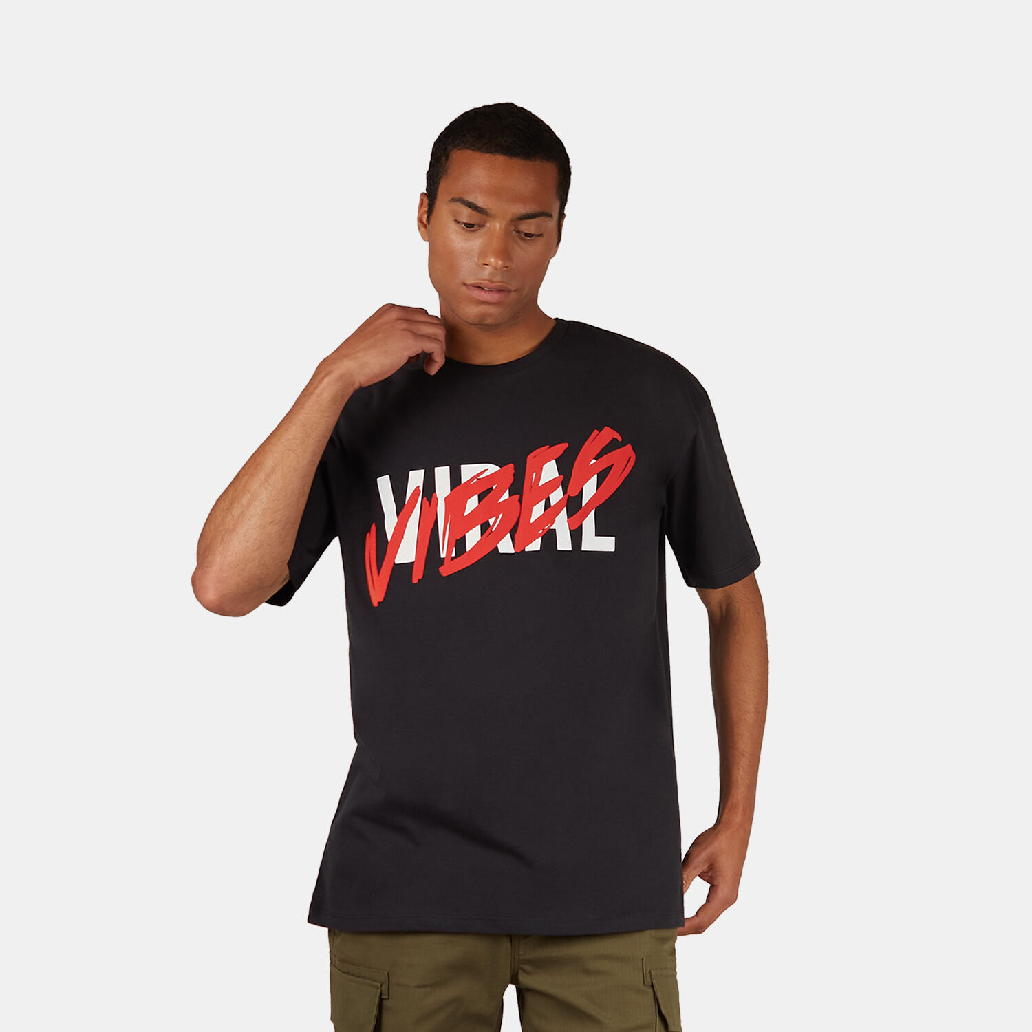 VRL Backstreet T shirt black red and white AW LAB