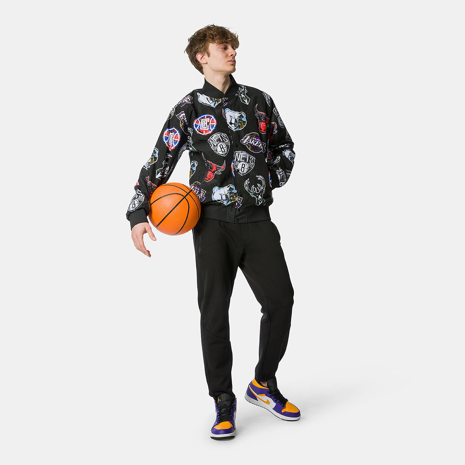 New era nba online all over logo jacket