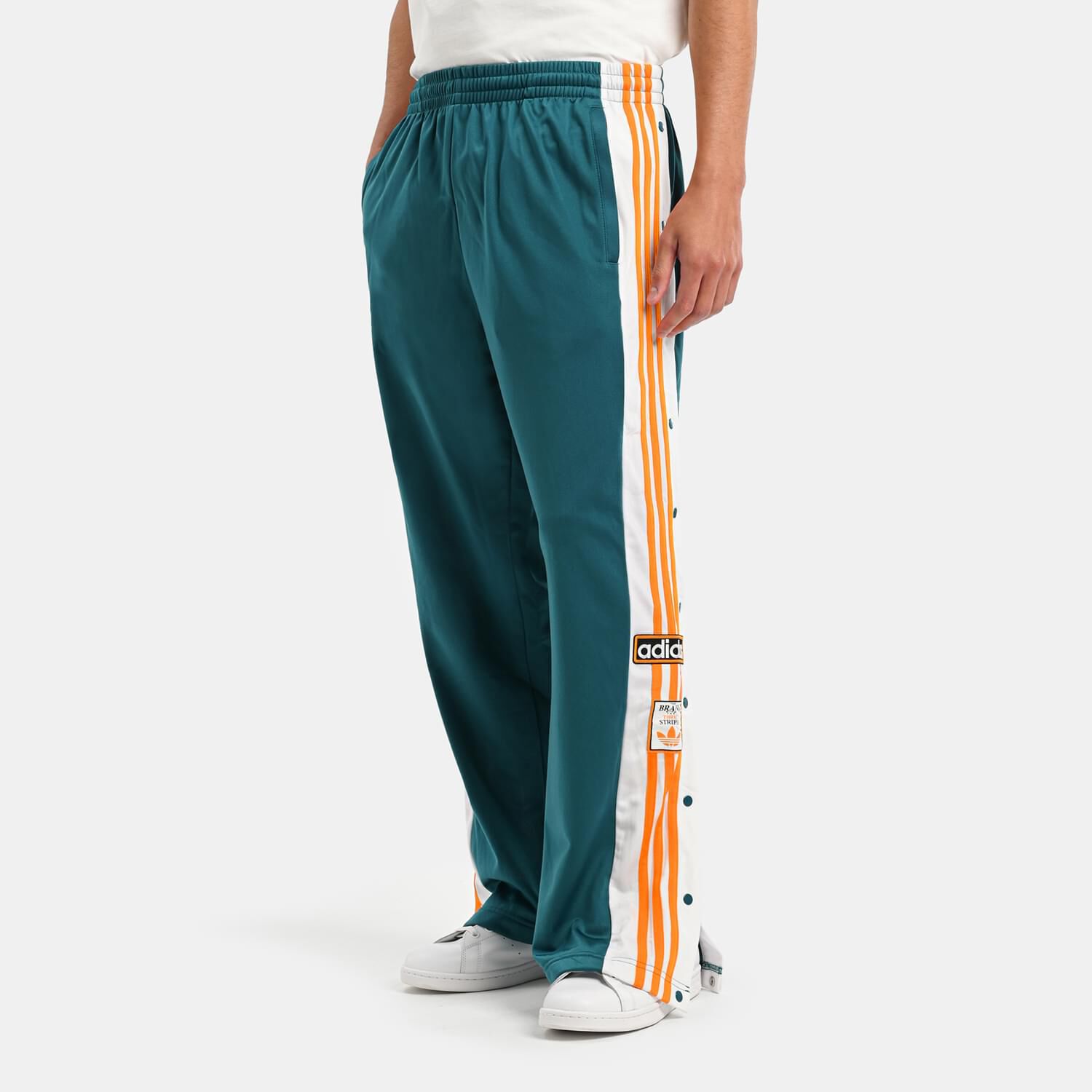 adidas adibreak pants in green white and orange AW LAB