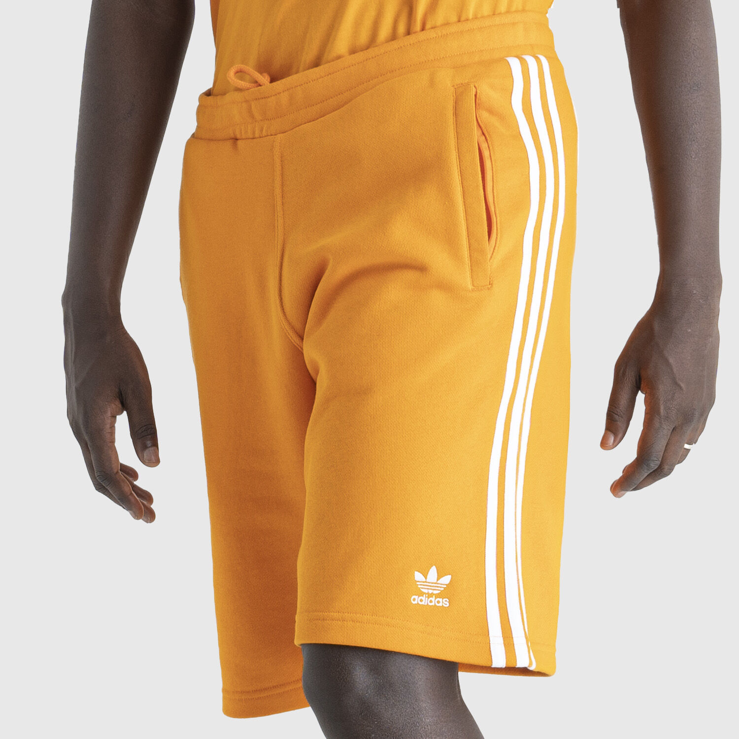 adidas 3 Stripes shorts orange and white AW LAB