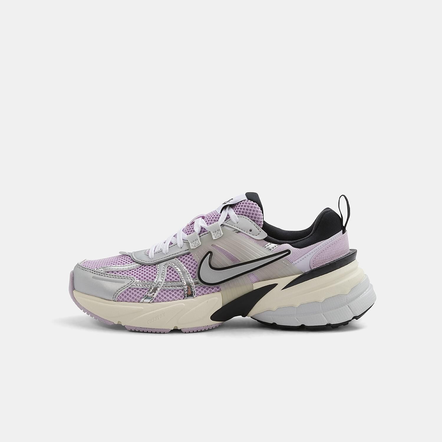 Nike V2K Run in pink gray and black AW LAB