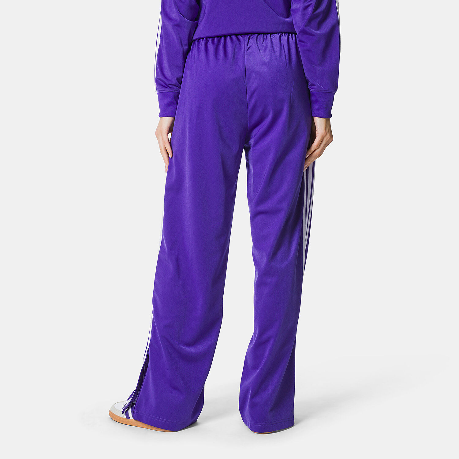 adidas Track Firebird Loose purple and white pants AW LAB