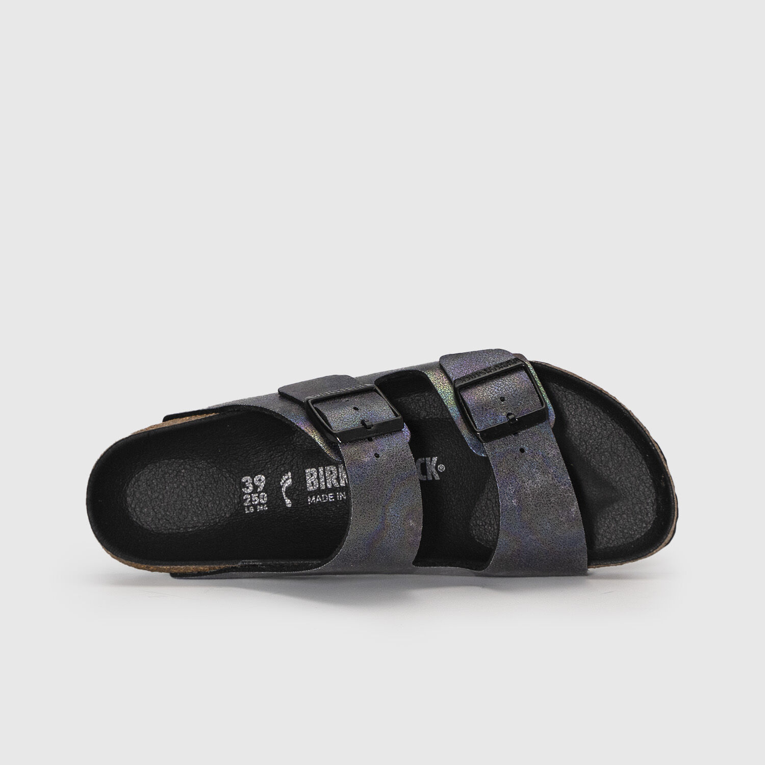 Birkenstock arizona spotted metallic black clearance
