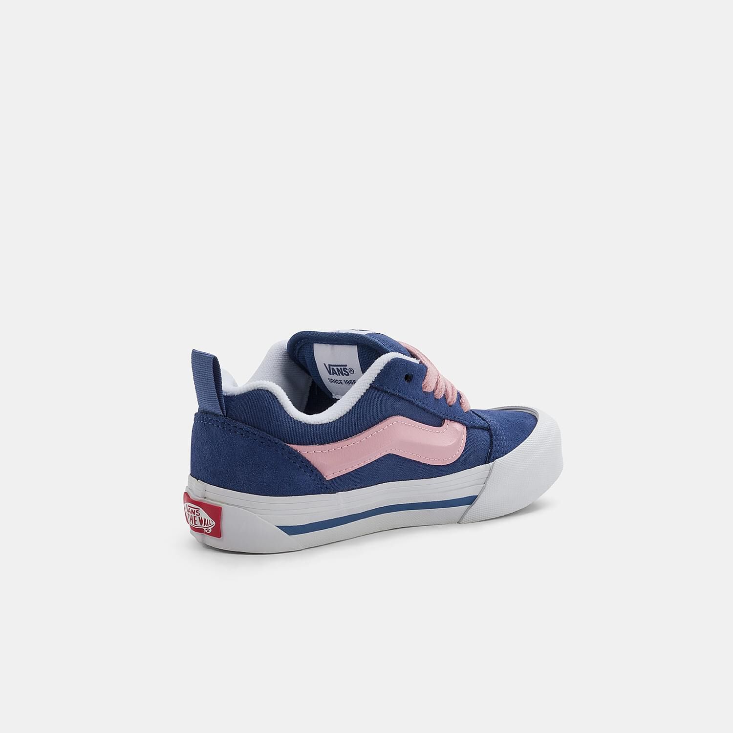 Vans old skool pink blue hot sale