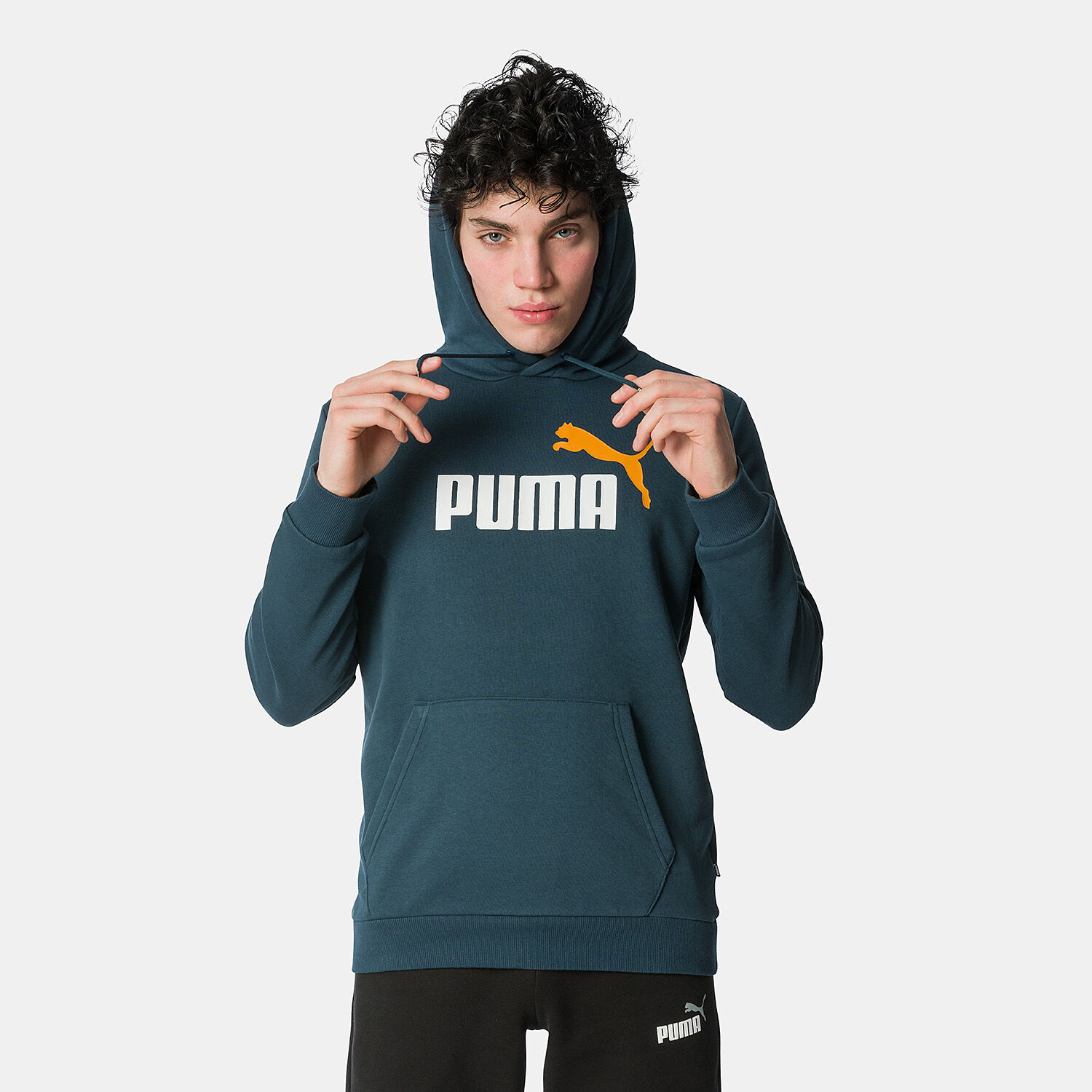 Dark blue puma hoodie store