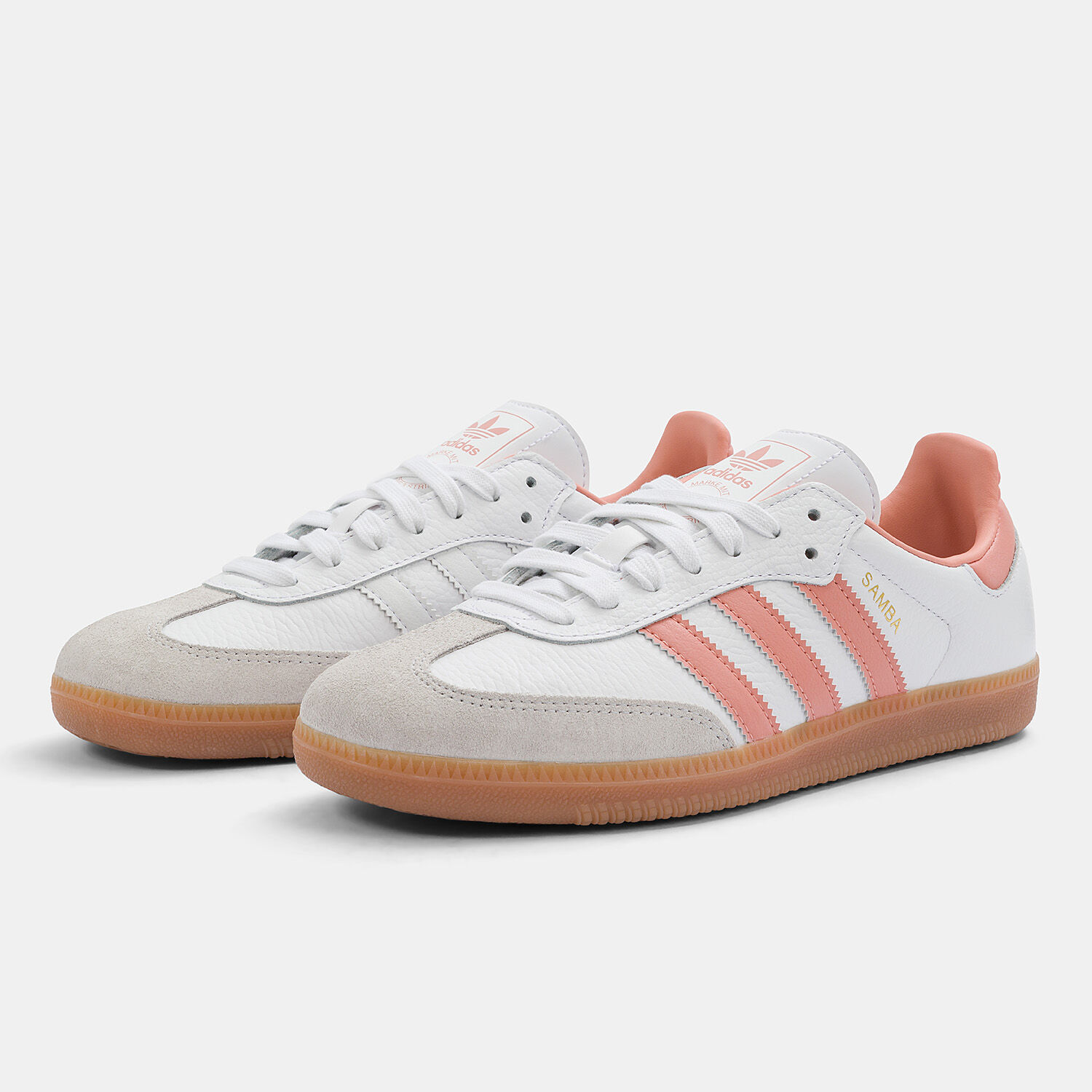 adidas Samba OG white pink and brown AW LAB