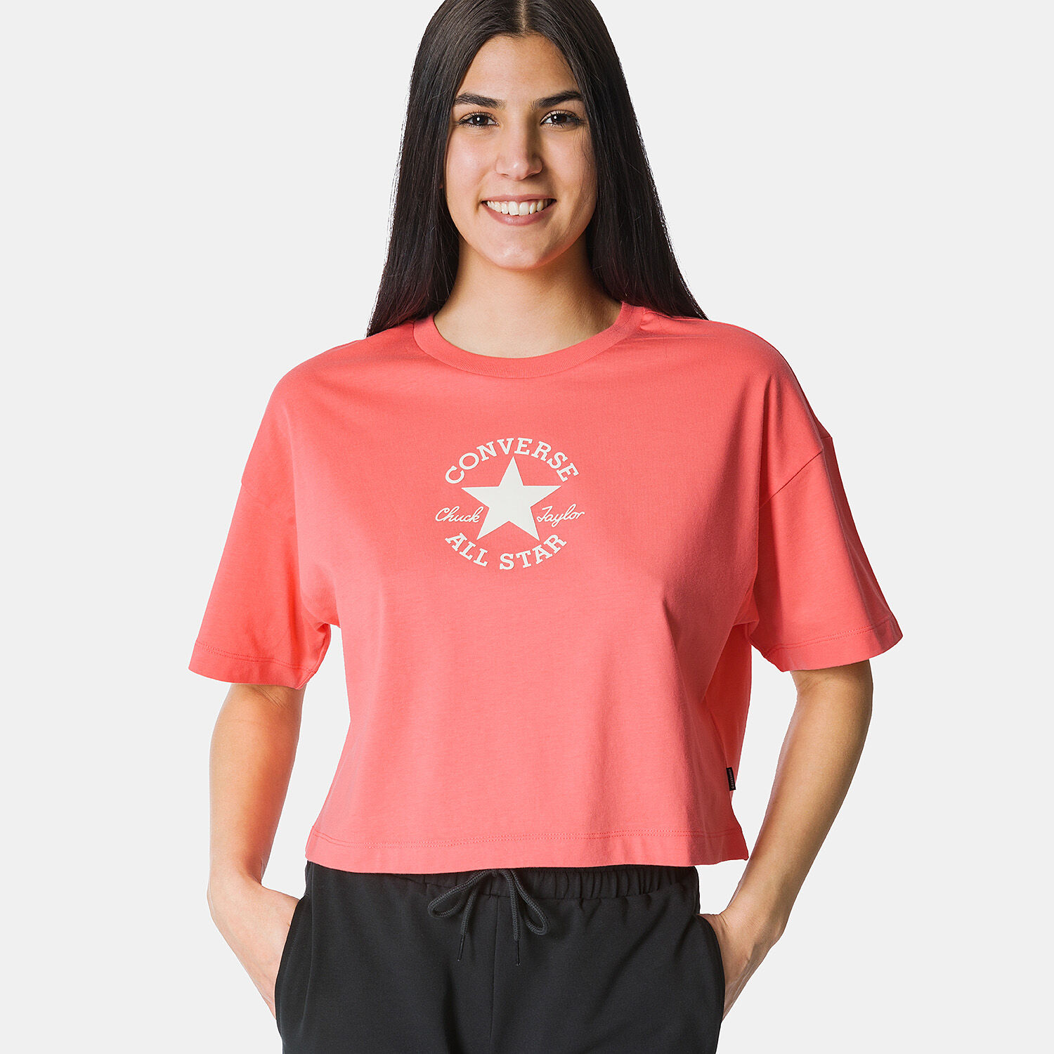 Converse t shirt 2025 womens orange