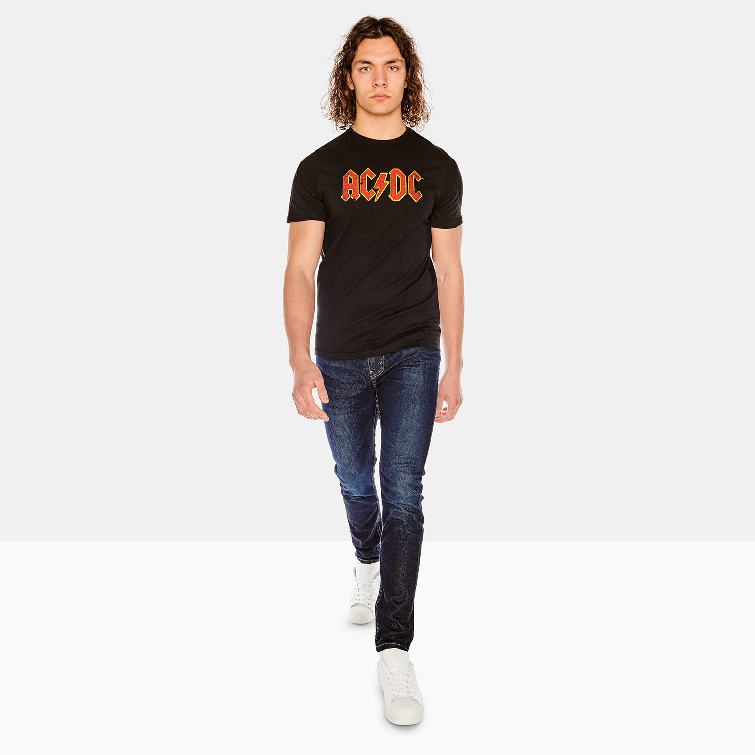T SHIRT LOGO AC DC BLACK AW LAB