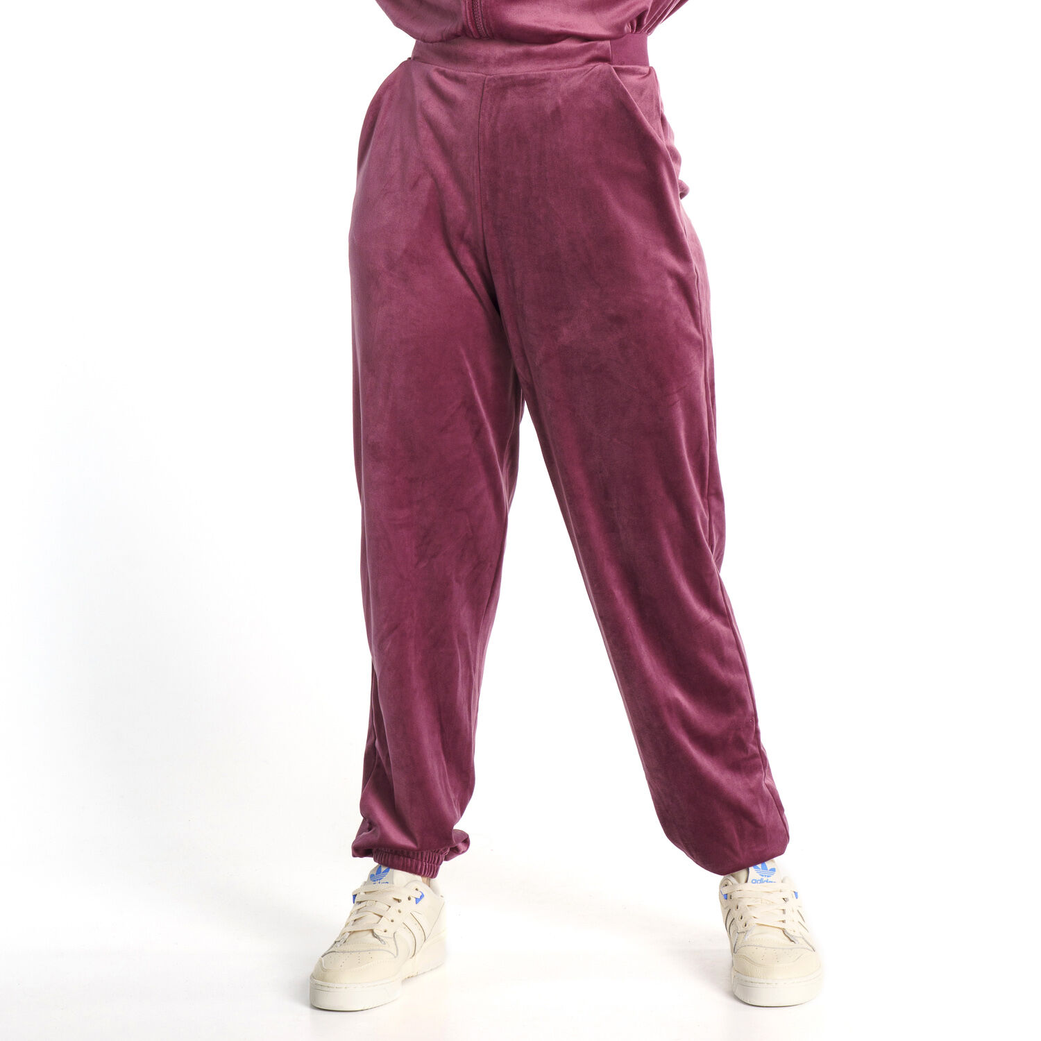 Adidas maroon velvet tracksuit hot sale