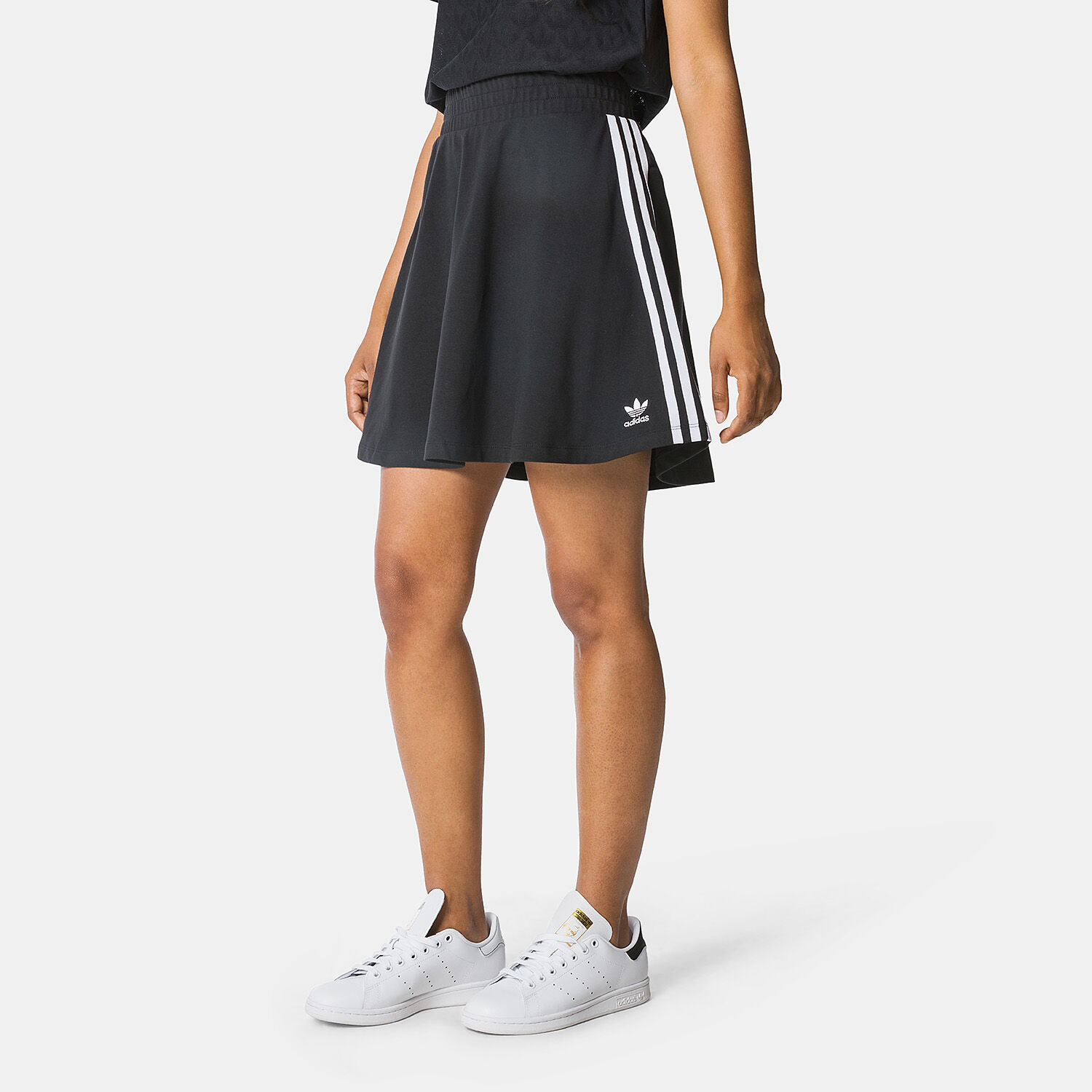 3 Stripes adidas Skirt black and white AW LAB