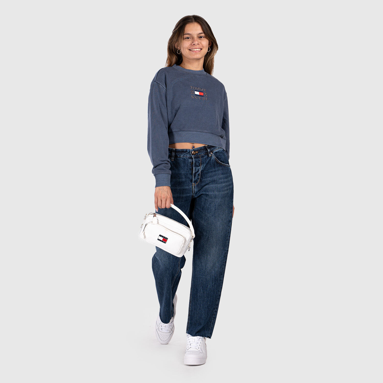 Tommy jeans hotsell multicolor sweatshirt