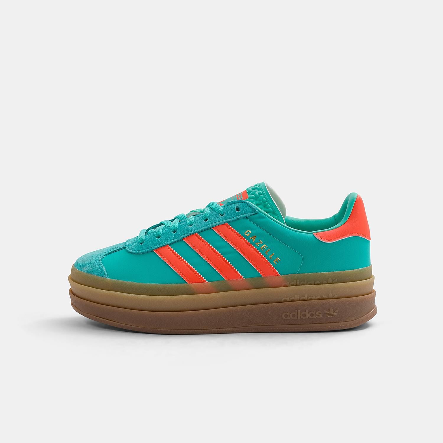 adidas Gazelle Bold in light blue orange and brown AW LAB