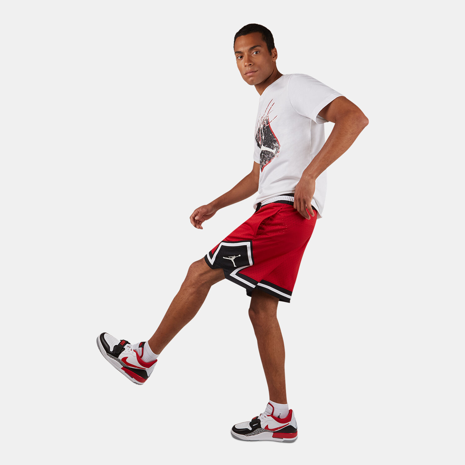 Jordan shorts black red store